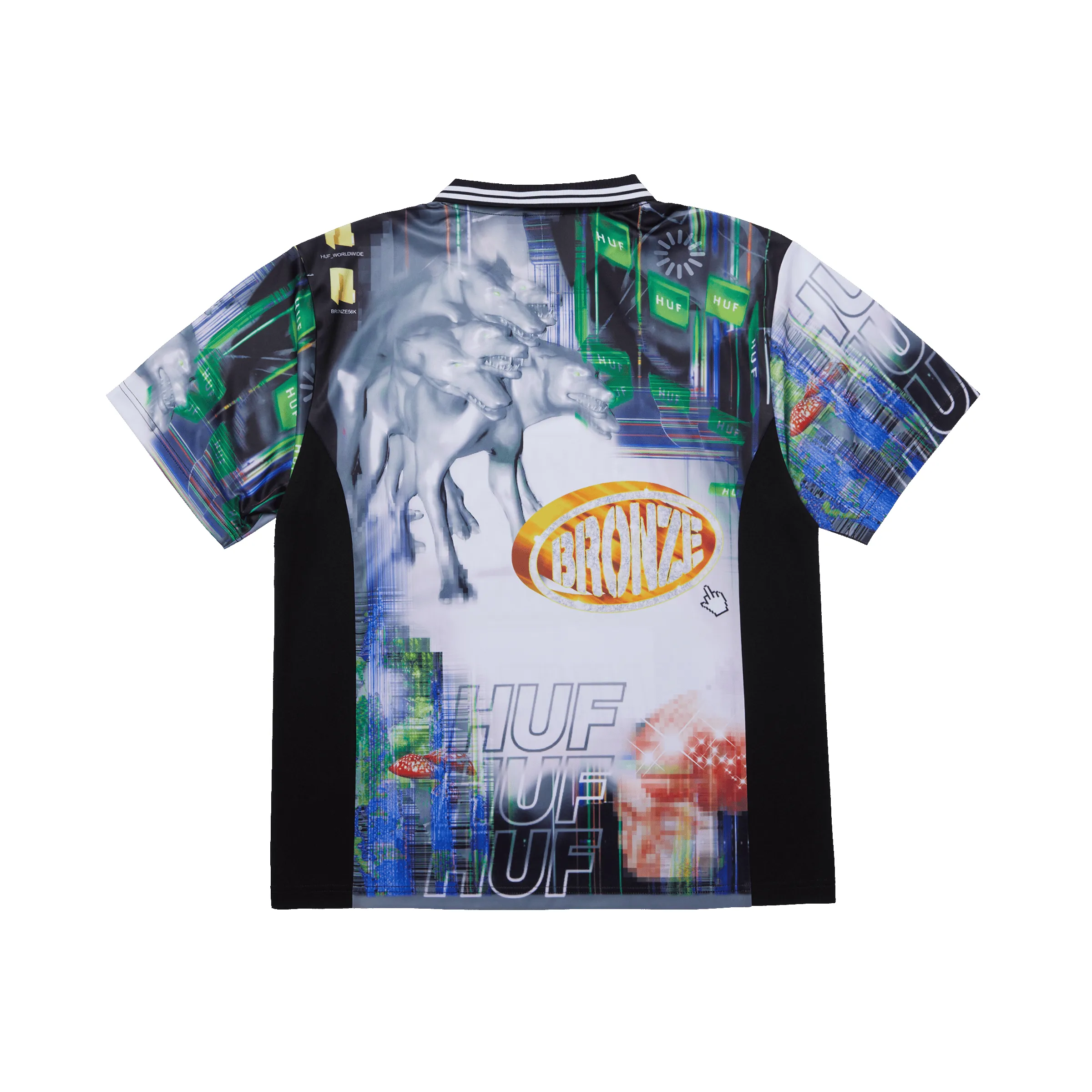 HUF x Bronze56K Glitched Soccer Jersey sold by HUF product image thumbnail 2