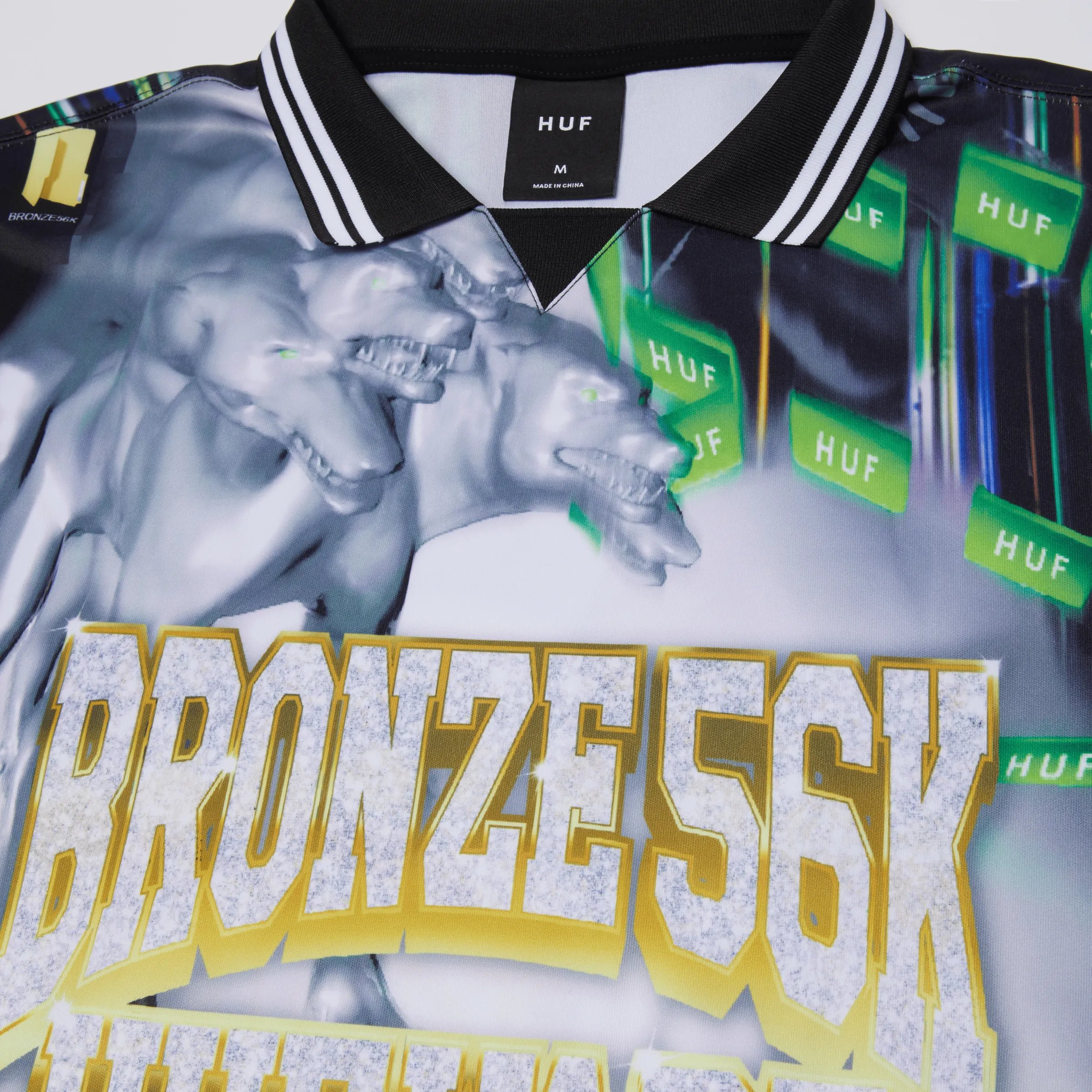 HUF x Bronze56K Glitched Soccer Jersey sold by HUF product image thumbnail 3