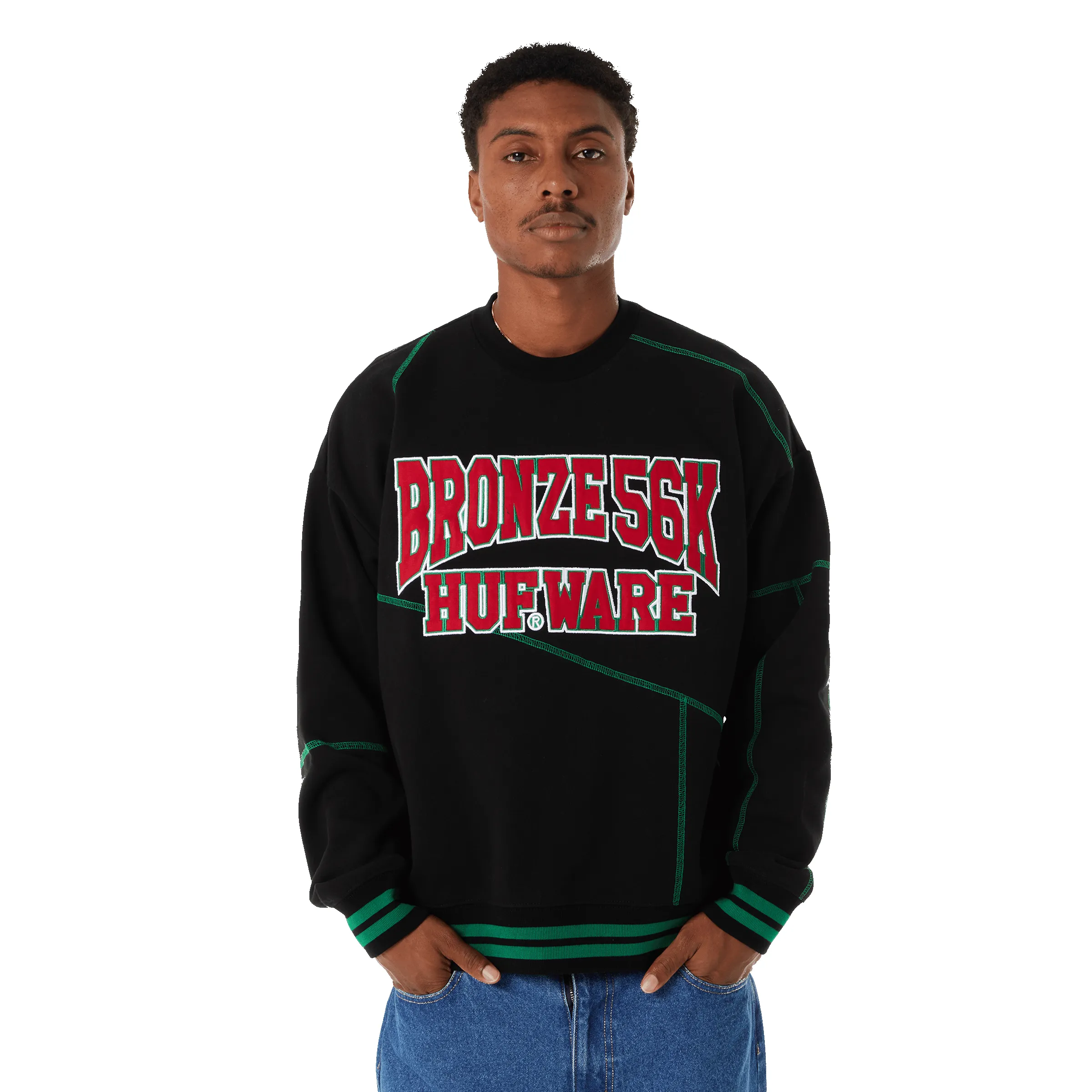 HUF x Bronze56K Hufware Crewneck Sweatshirt sold by HUF product image thumbnail 5