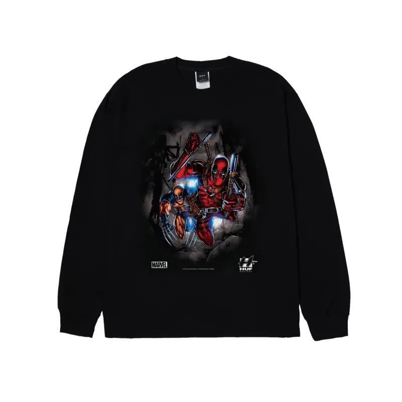 HUF x Marvel Deadpool & Wolverine Long Sleeve T-Shirt sold by HUF