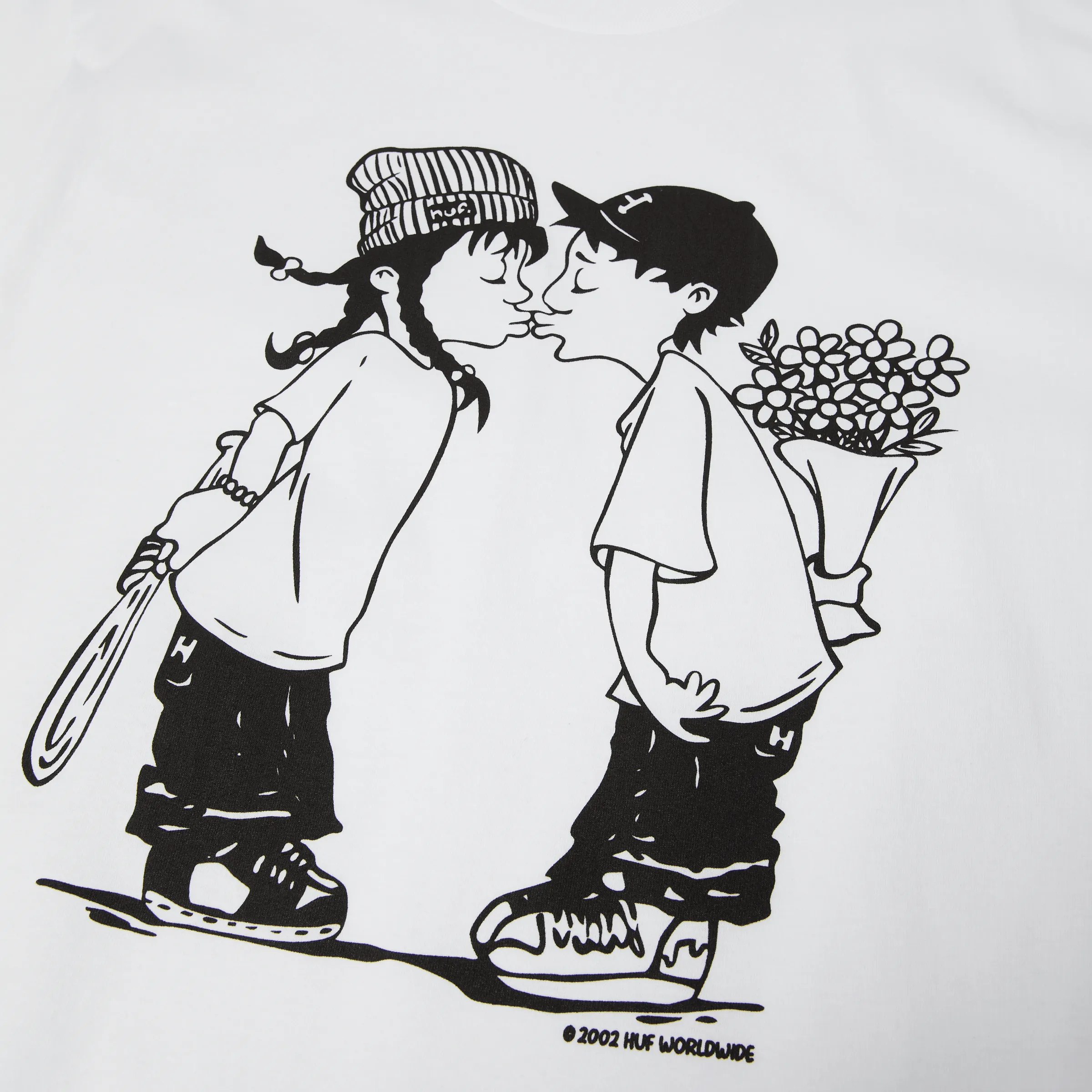 Huf And Kisses T-Shirt sold by HUF product image thumbnail 2
