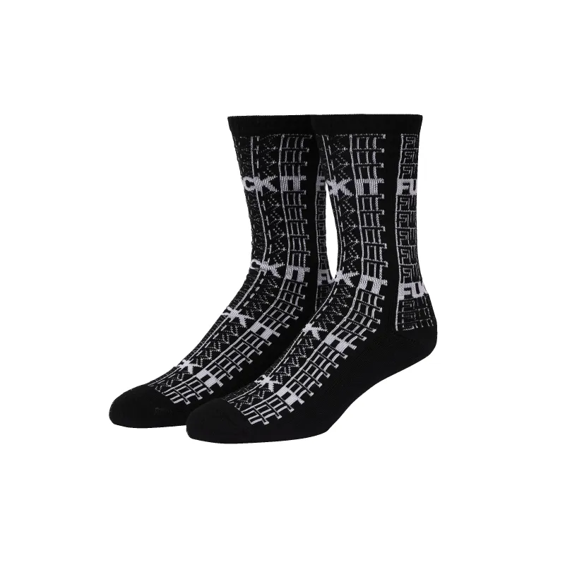 Fuck It Repeat Crew Sock sold by HUF
