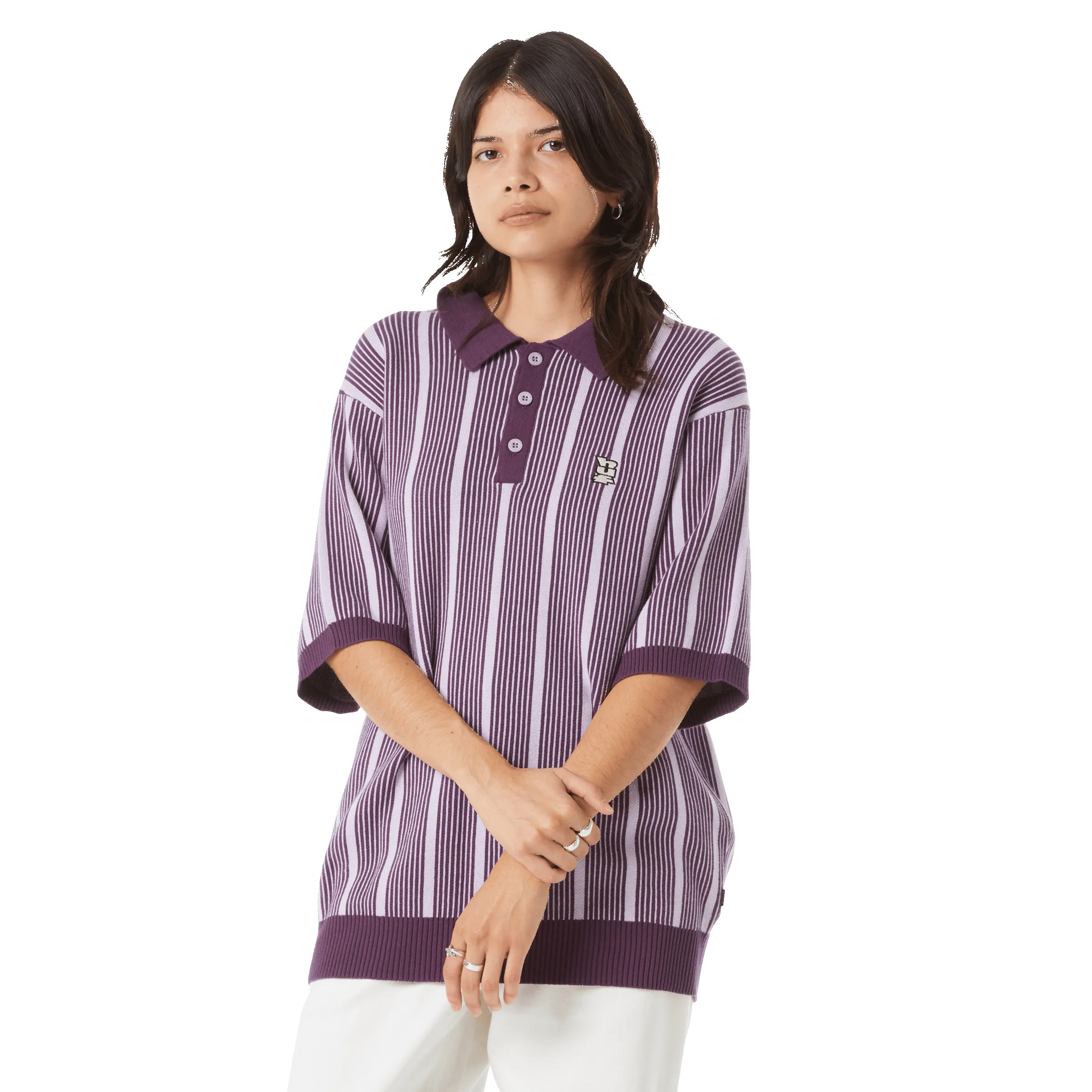 Trace Stripe Knit Top sold by HUF product image thumbnail 4