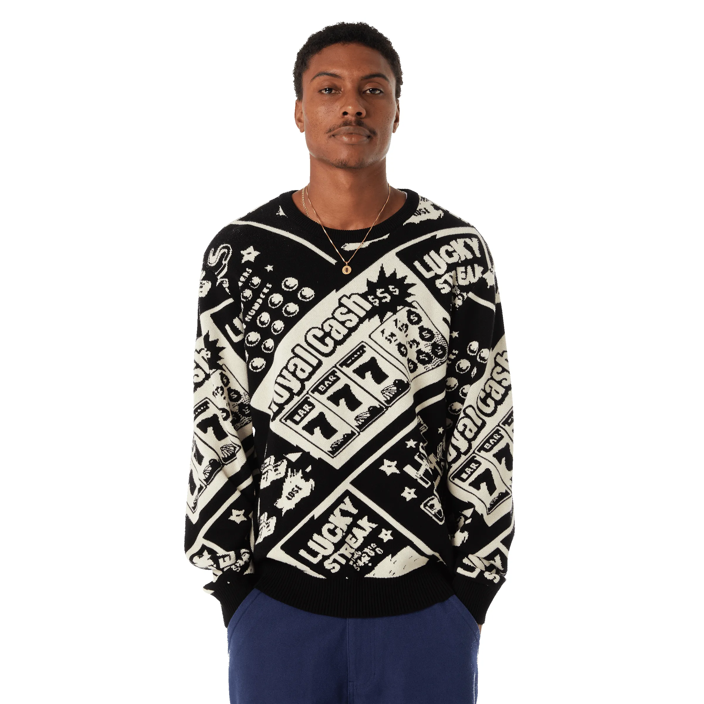 Lucky Crewneck Sweater sold by HUF product image thumbnail 4