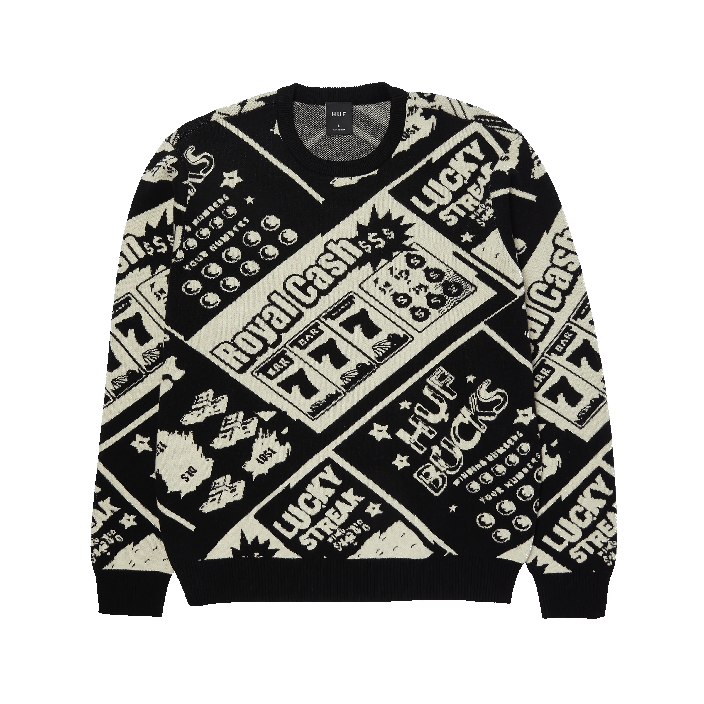 Lucky Crewneck Sweater sold by HUF