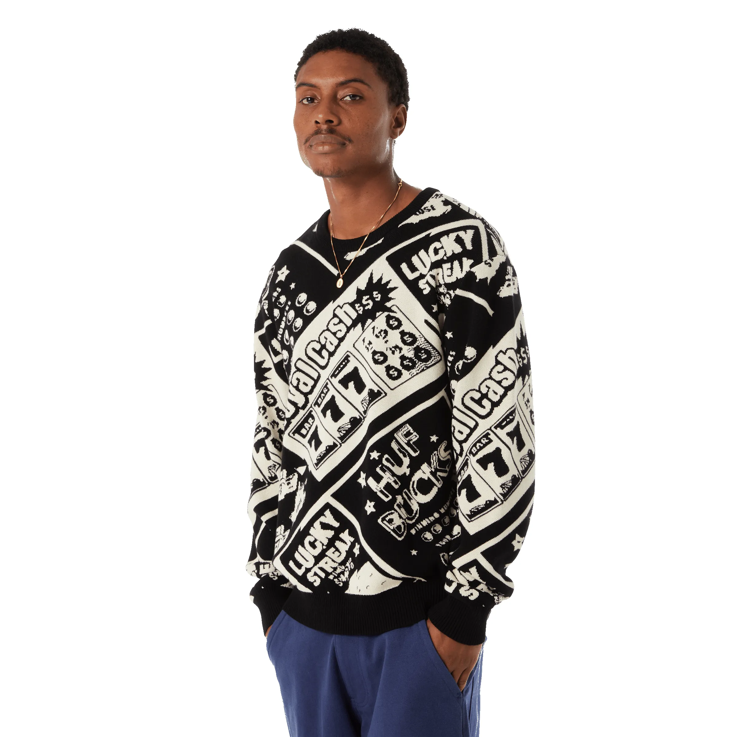 Lucky Crewneck Sweater sold by HUF product image thumbnail 5