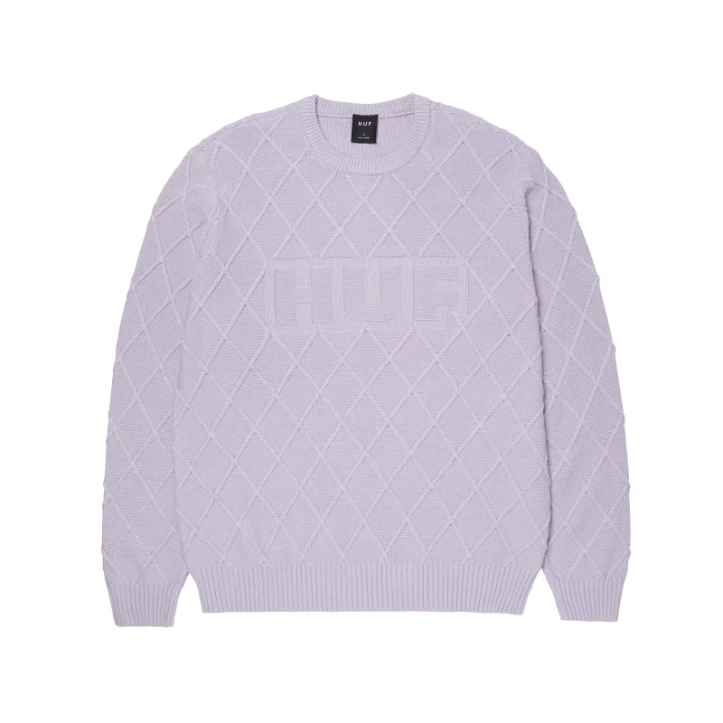 Grid Crewneck Sweater sold by HUF