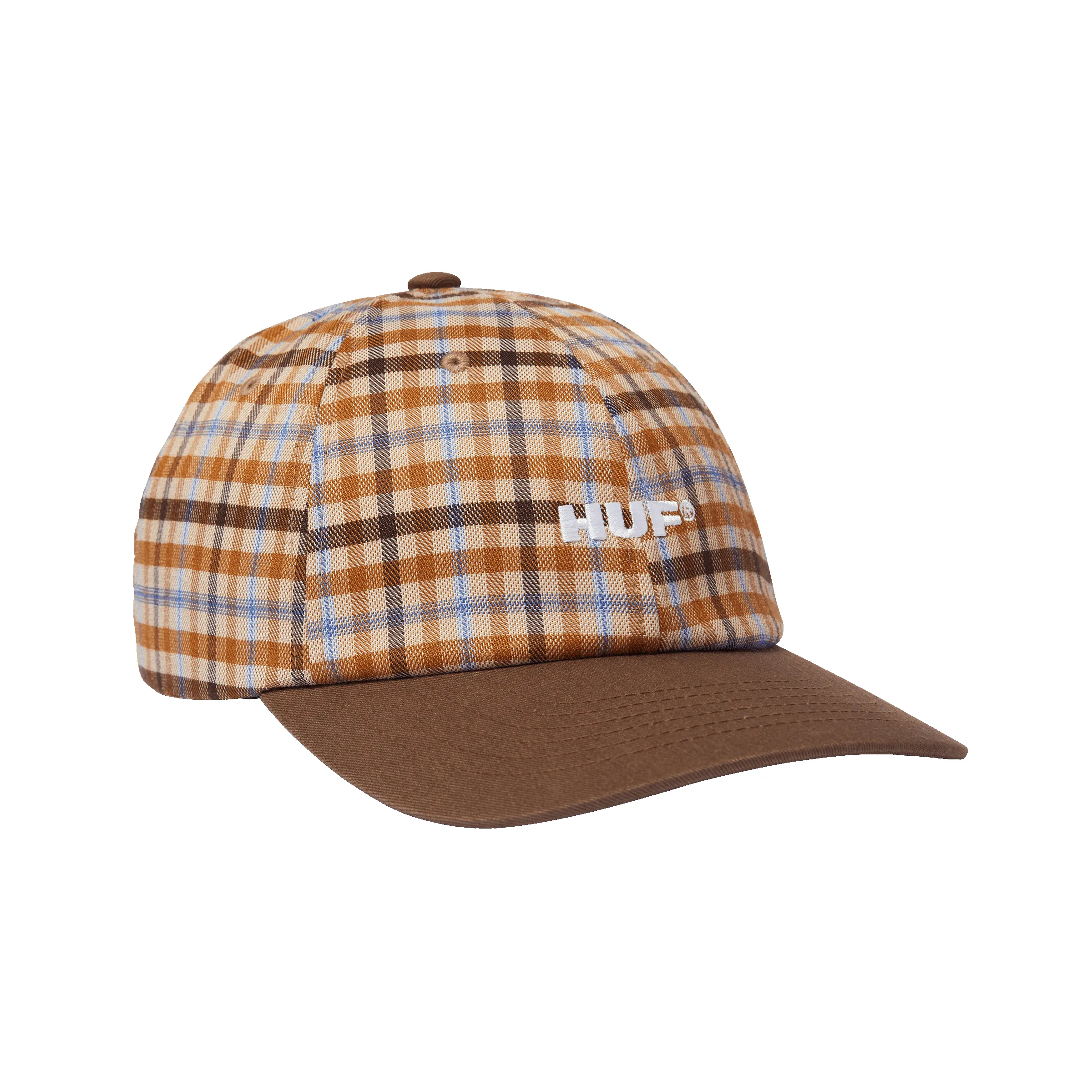 Shadow Plaid 6-Panel Curved Visor Hat sold by HUF product image thumbnail 3