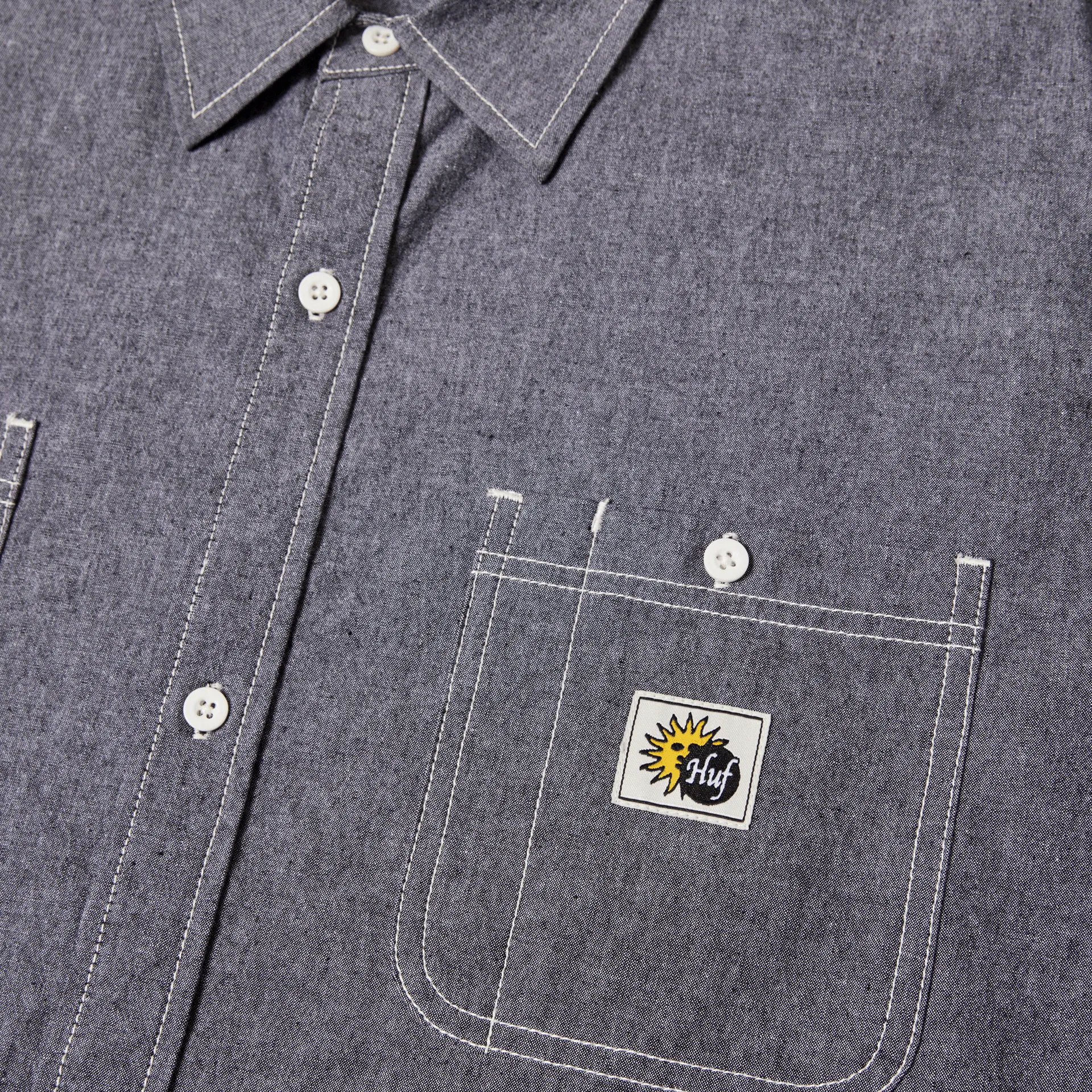 Total Eclipse Chambray Shirt sold by HUF product image thumbnail 3