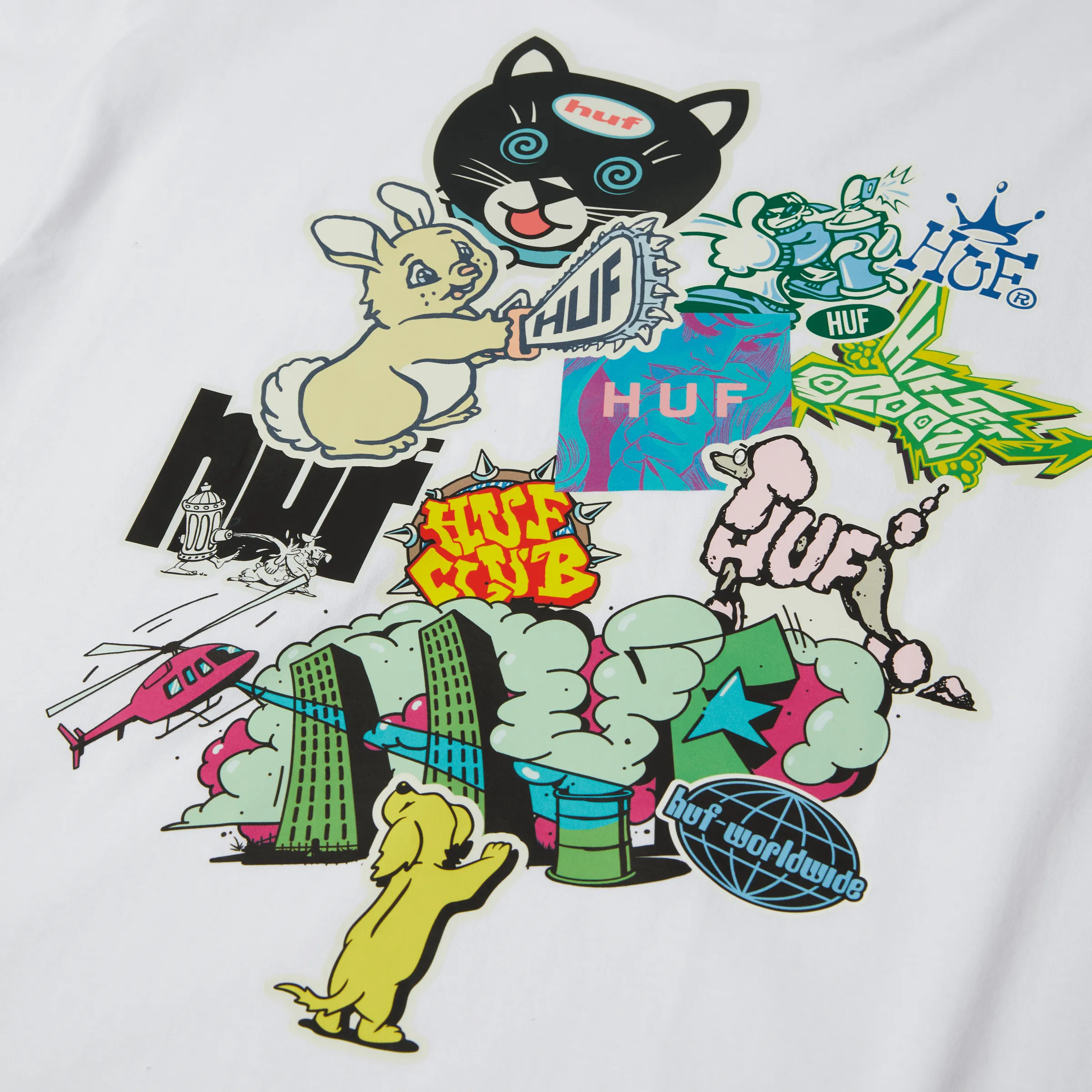 Sticker T-Shirt sold by HUF product image thumbnail 4