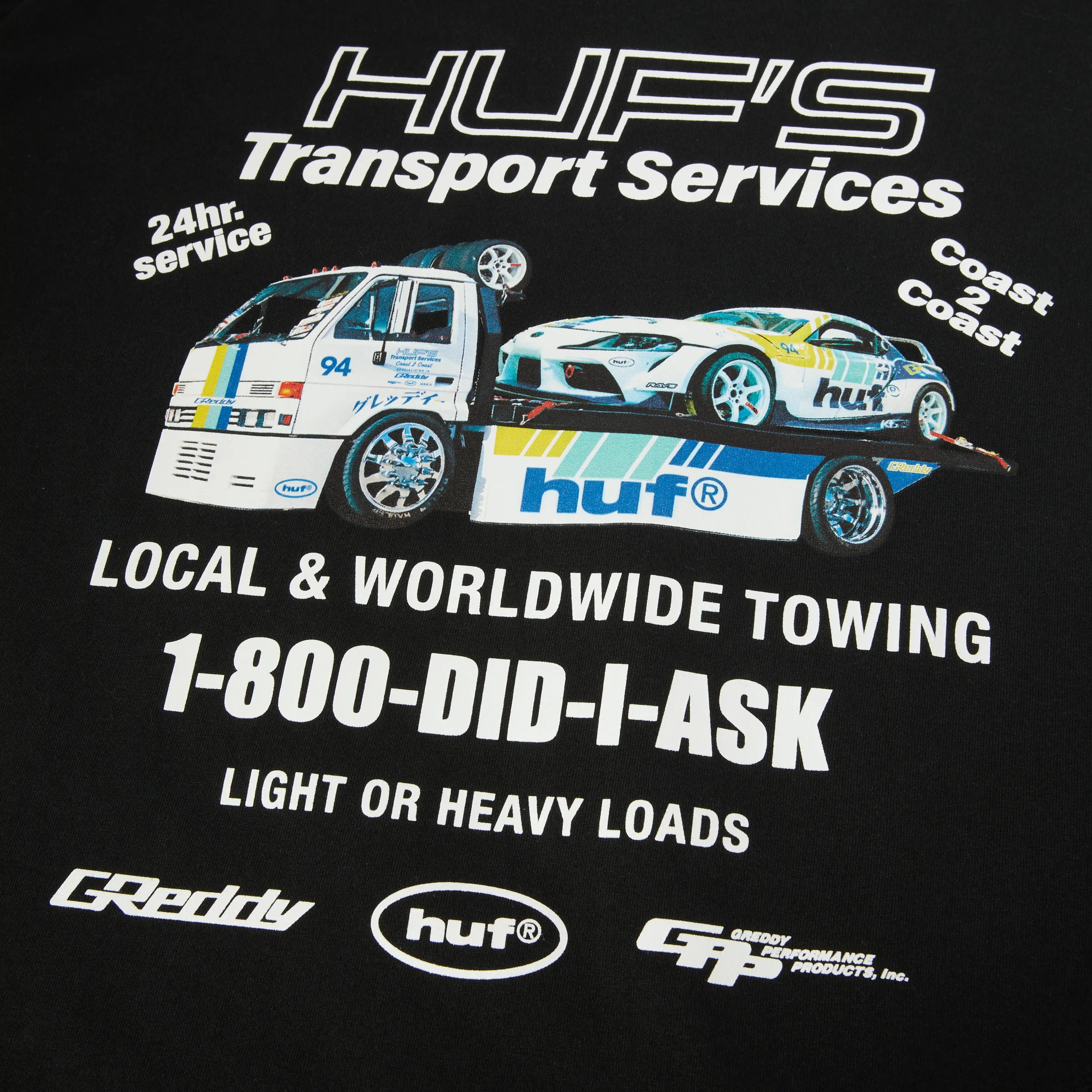 HUF x GReddy Tow T-Shirt sold by HUF product image thumbnail 4