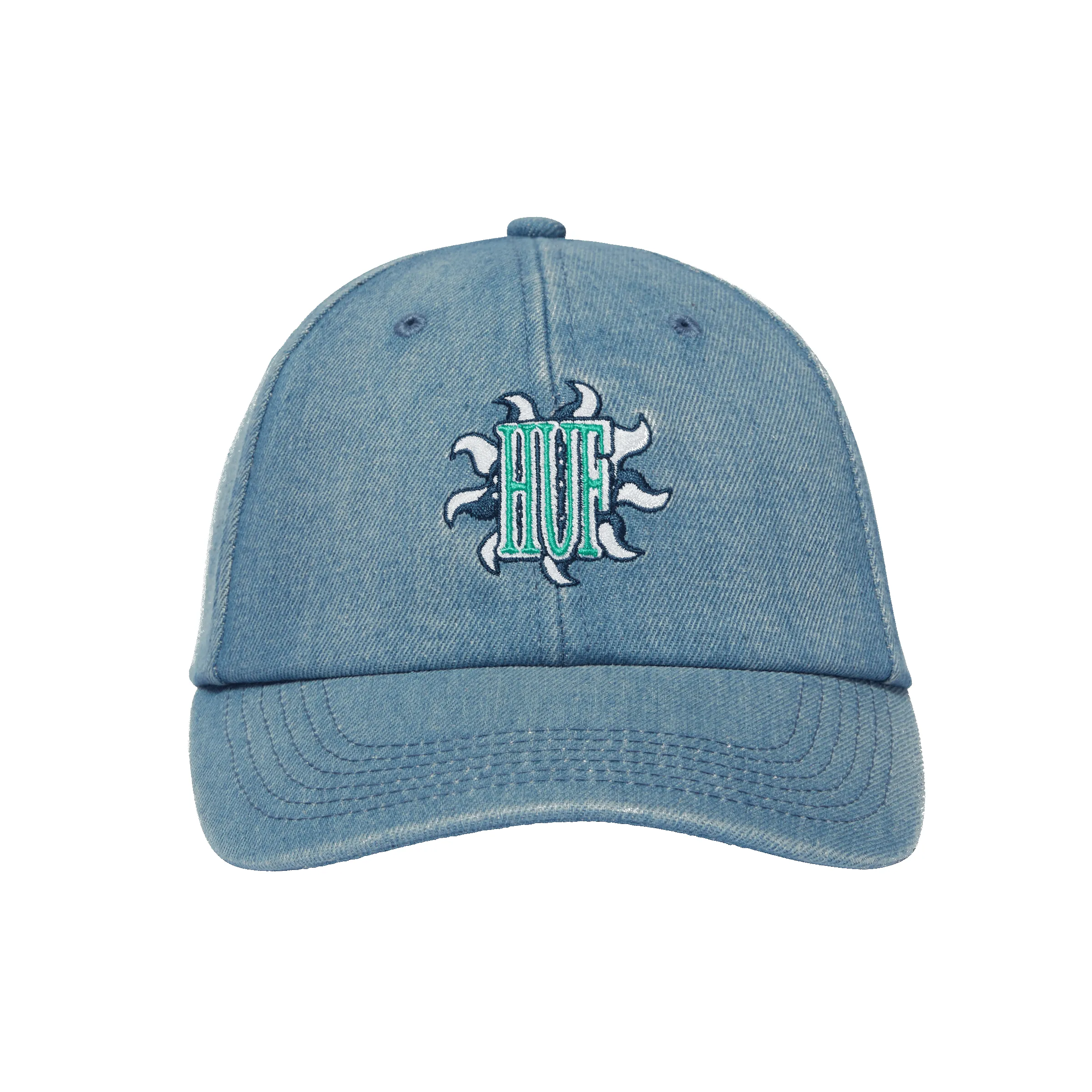 Apollo Denim 6-Panel Curved Visor Hat sold by HUF product image thumbnail 5