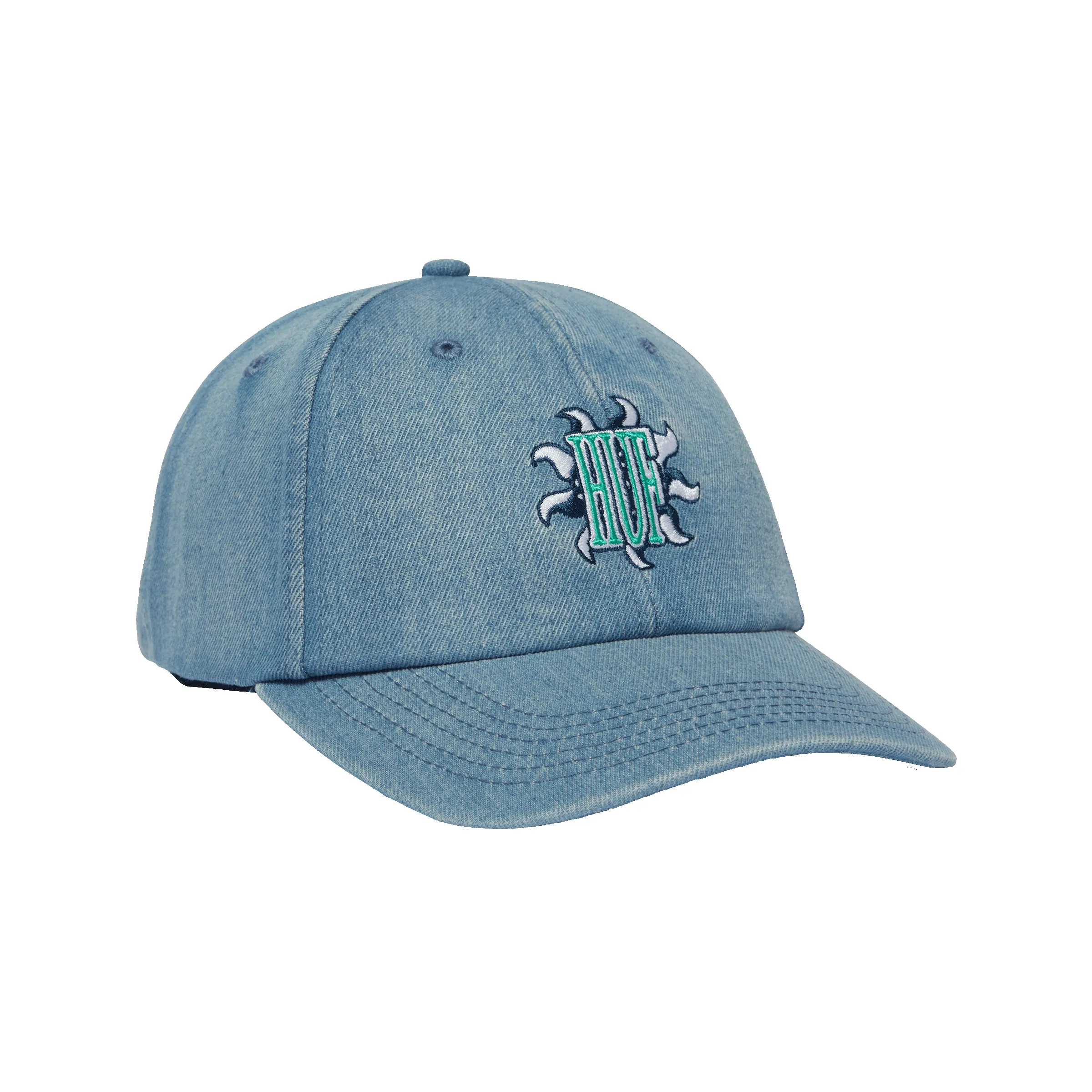 Apollo Denim 6-Panel Curved Visor Hat sold by HUF product image thumbnail 4