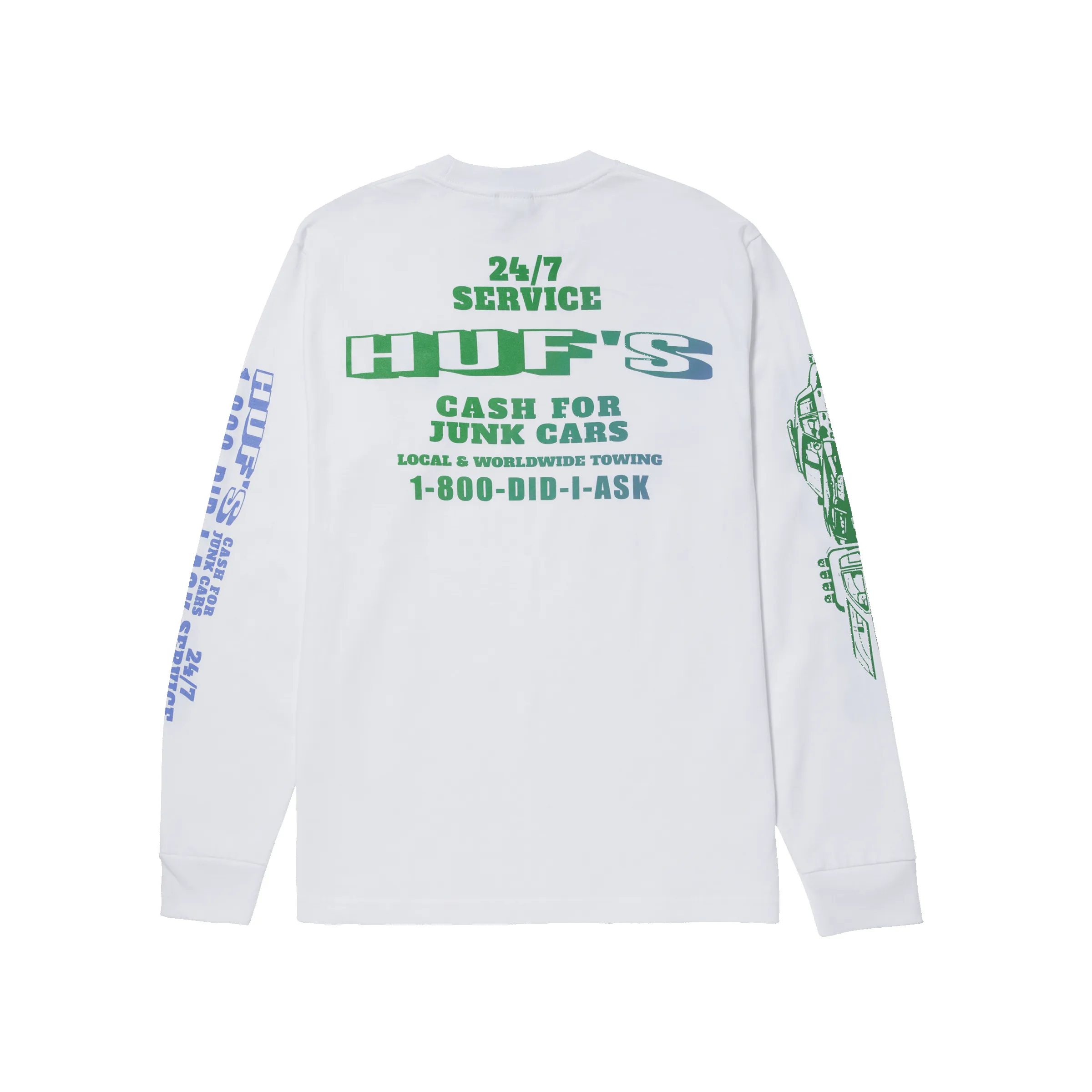 Worldwide Towing Long Sleeve T-Shirt sold by HUF product image thumbnail 4