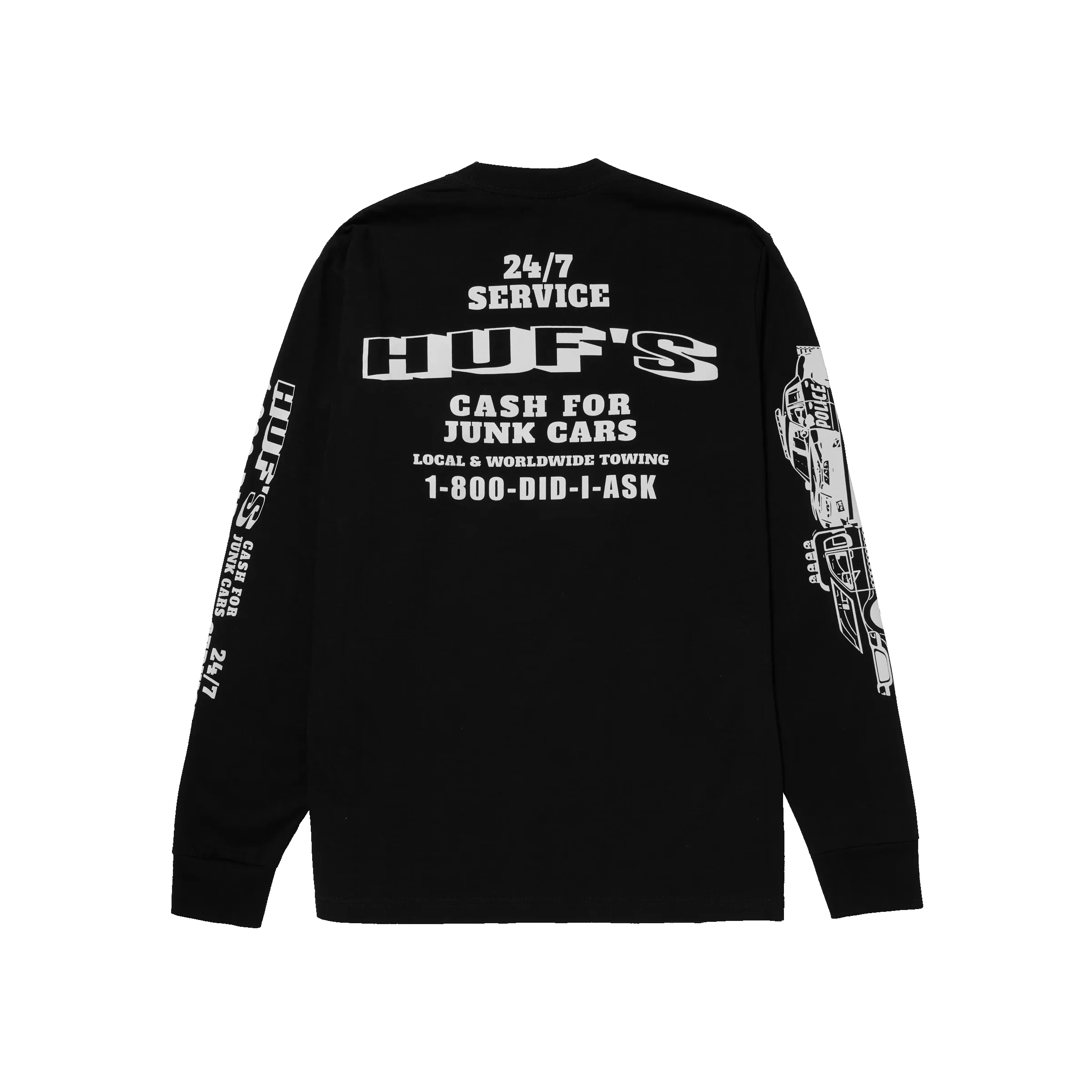 Worldwide Towing Long Sleeve T-Shirt sold by HUF product image thumbnail 2