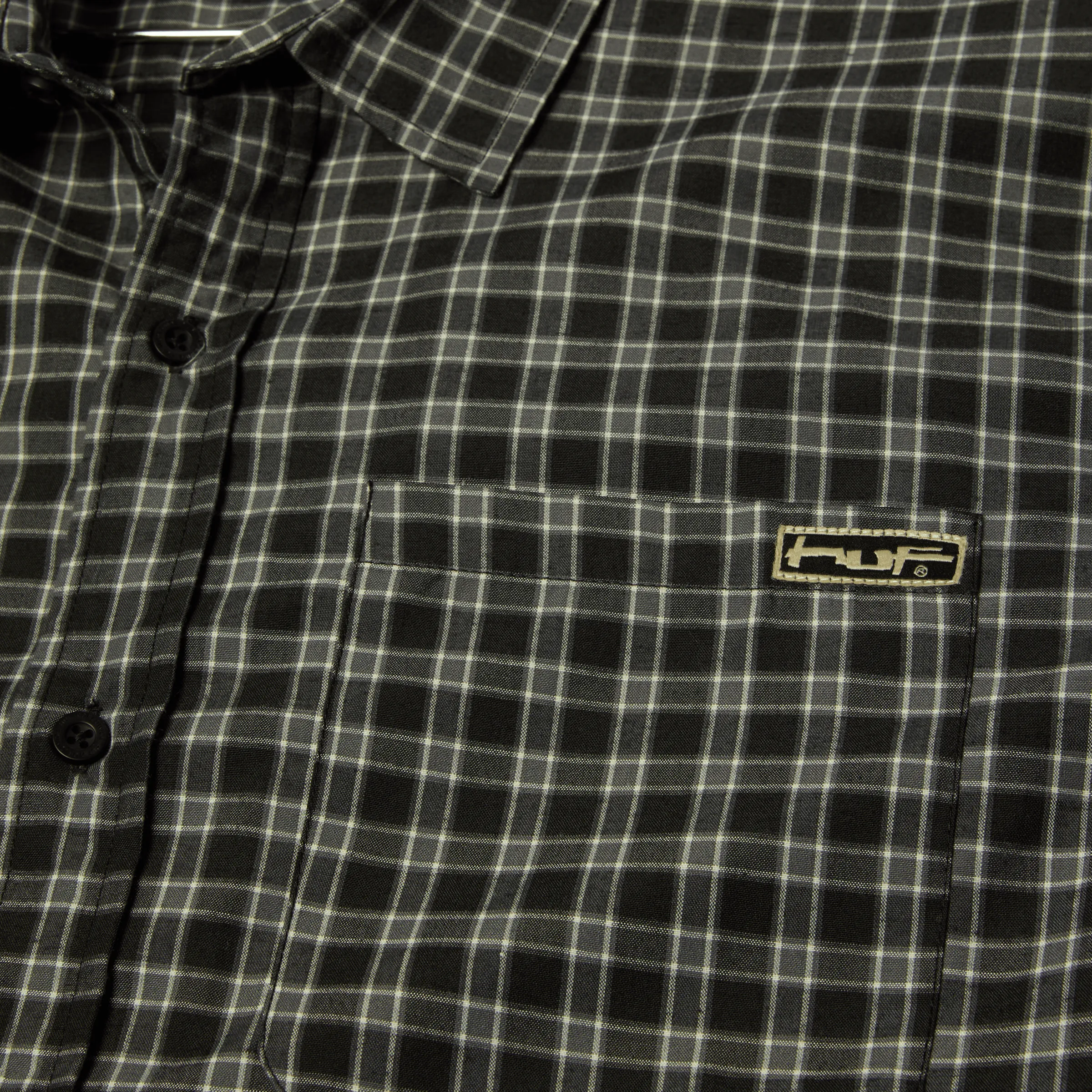 Stretch Micro Plaid Shirt sold by HUF product image thumbnail 3