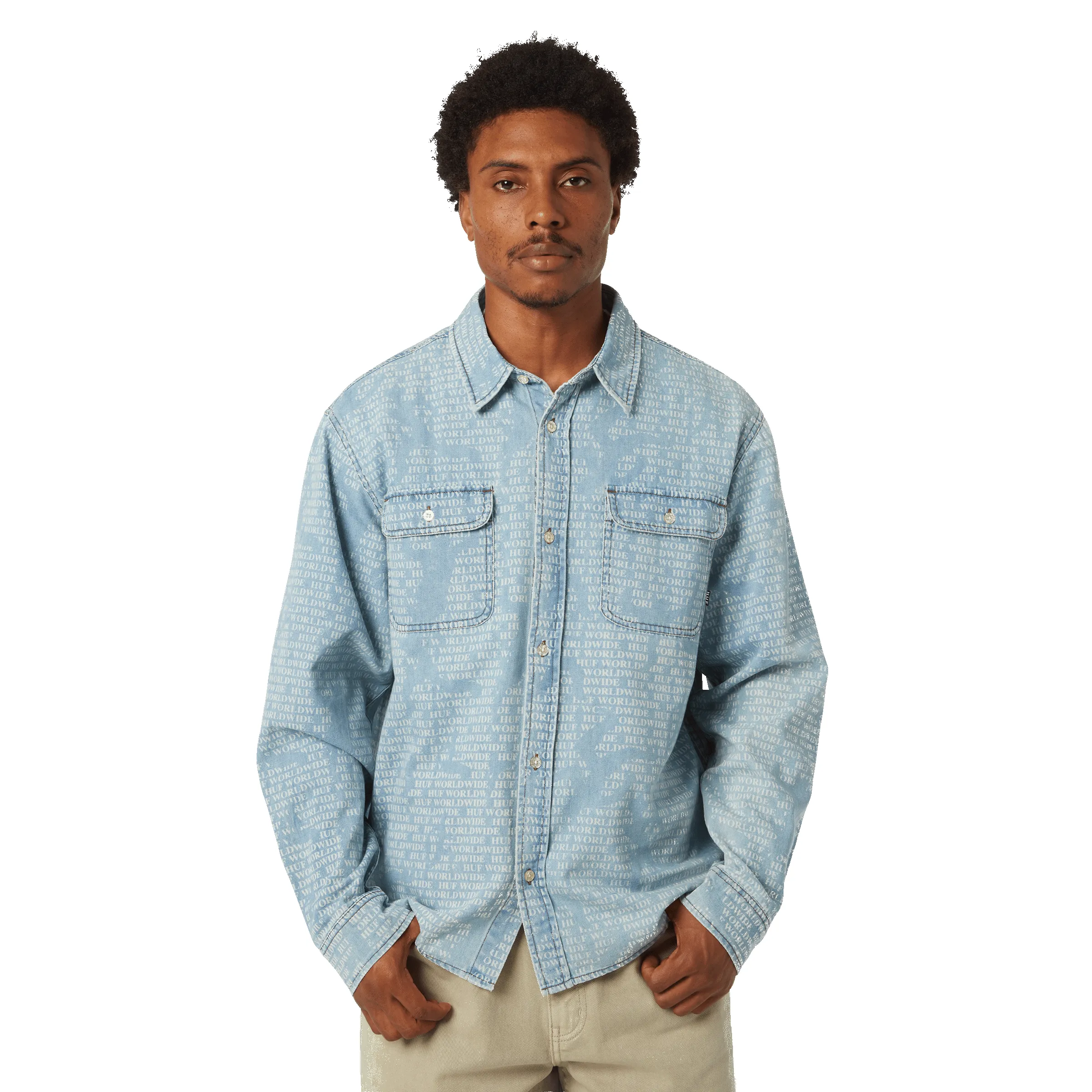 Ceremony Denim Shirt sold by HUF product image thumbnail 5