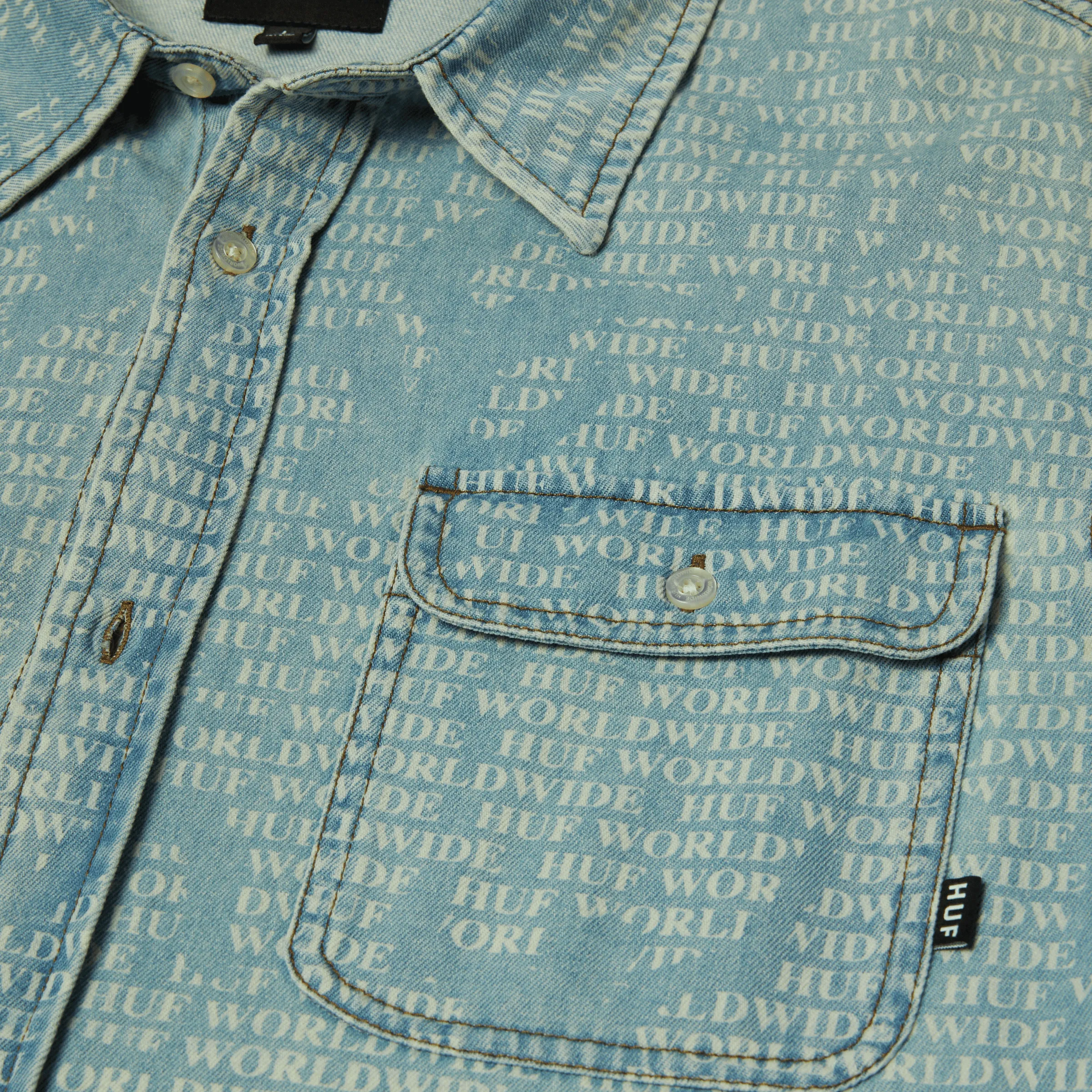 Ceremony Denim Shirt sold by HUF product image thumbnail 3