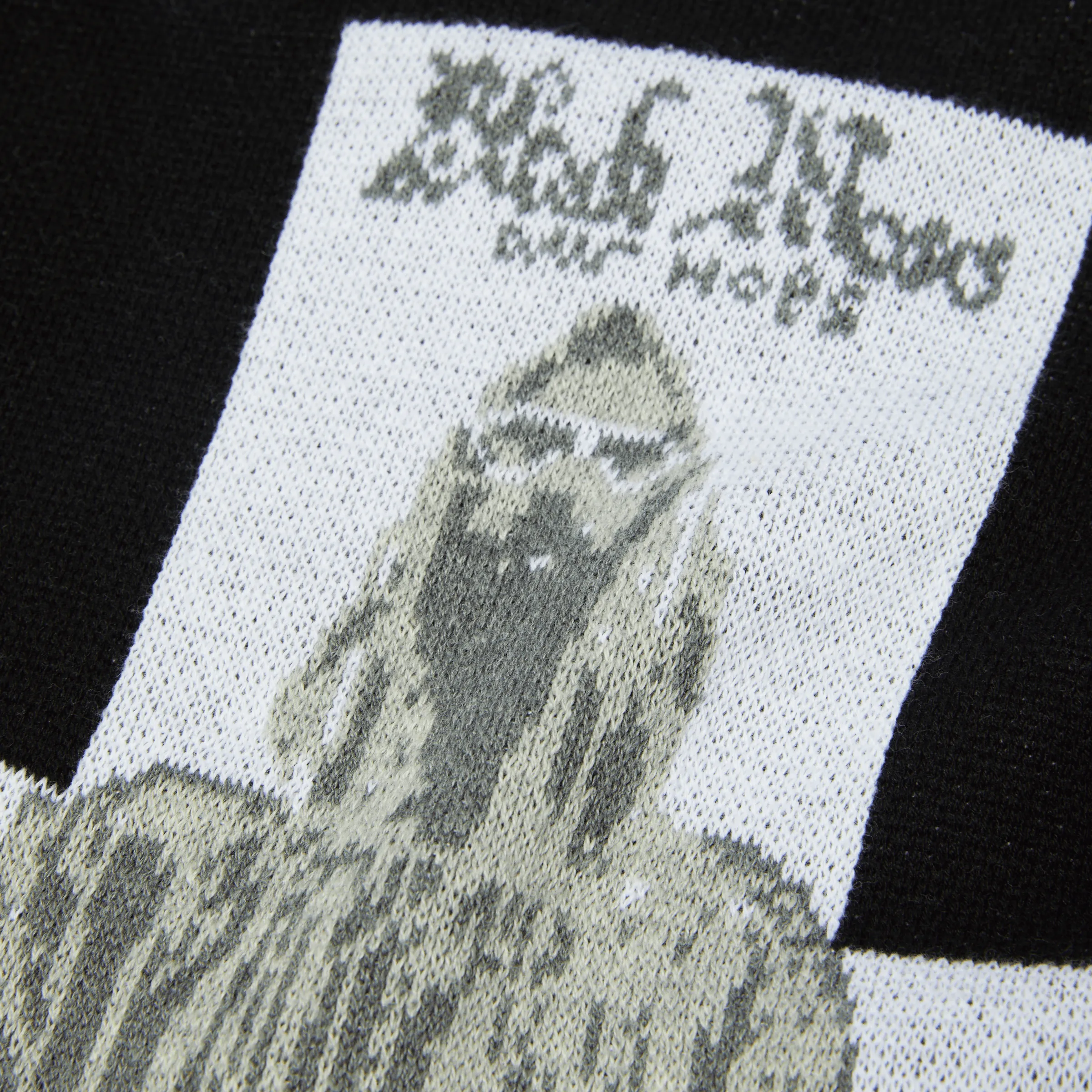 HUF x Isaac Hayes Black Moses Knit Sweater sold by HUF product image thumbnail 4