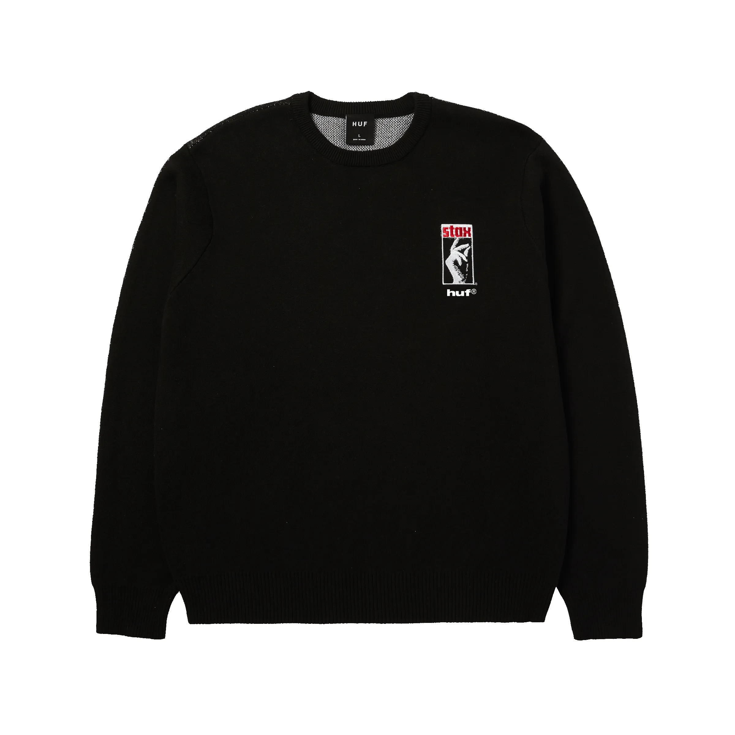 HUF x Isaac Hayes Black Moses Knit Sweater sold by HUF