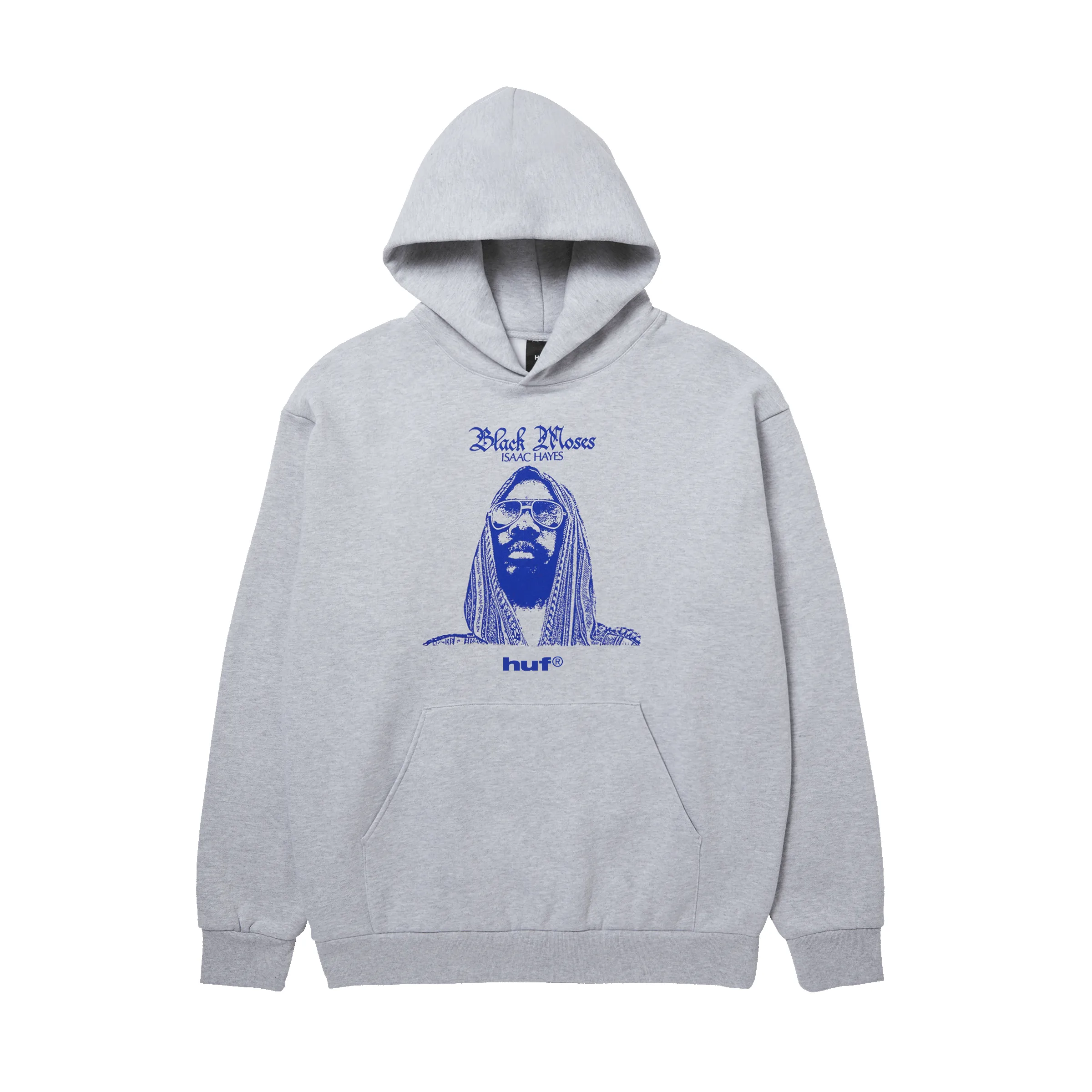 HUF x Isaac Hayes Black Moses Heavyweight Pullover Hoodie sold by HUF