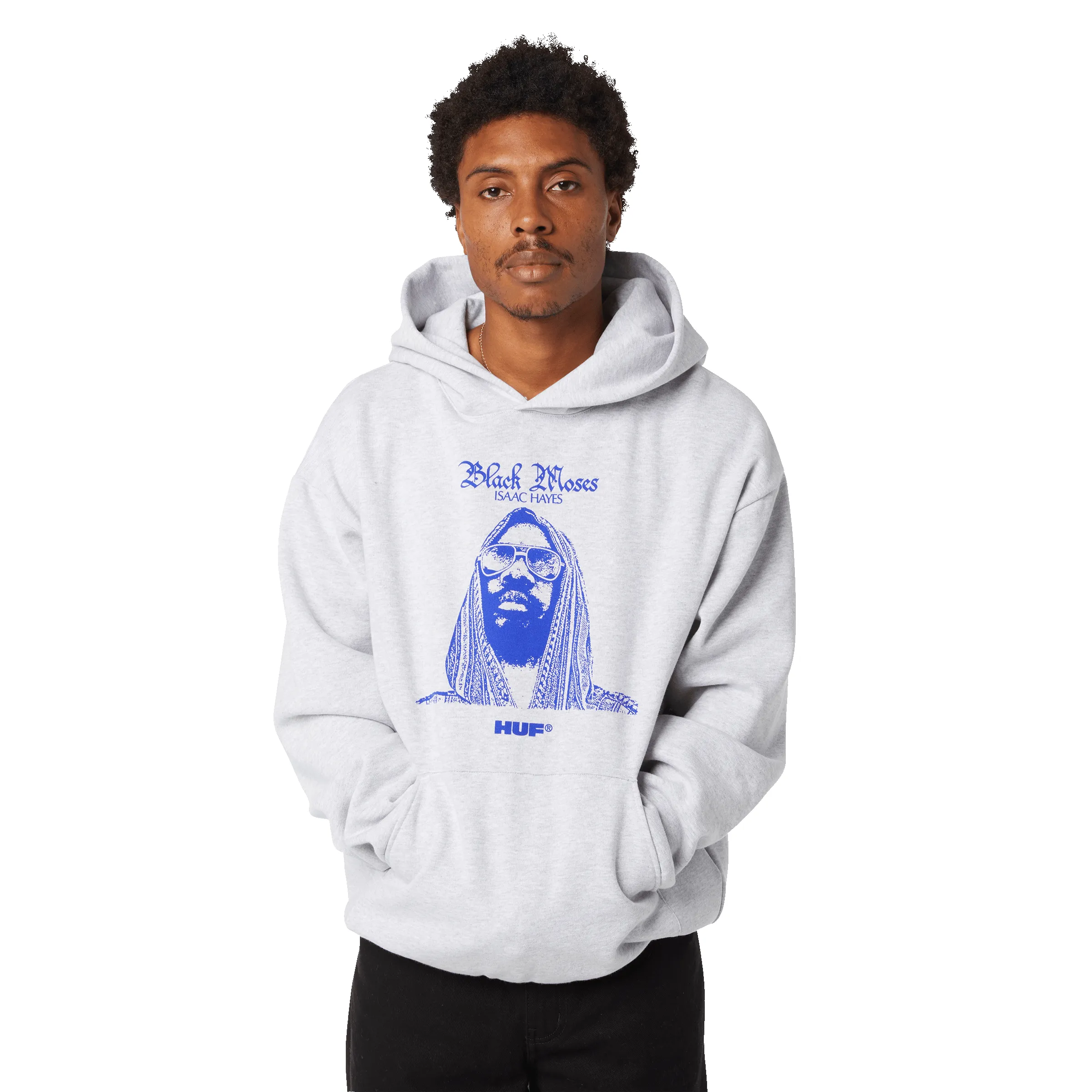 HUF x Isaac Hayes Black Moses Heavyweight Pullover Hoodie sold by HUF product image thumbnail 5
