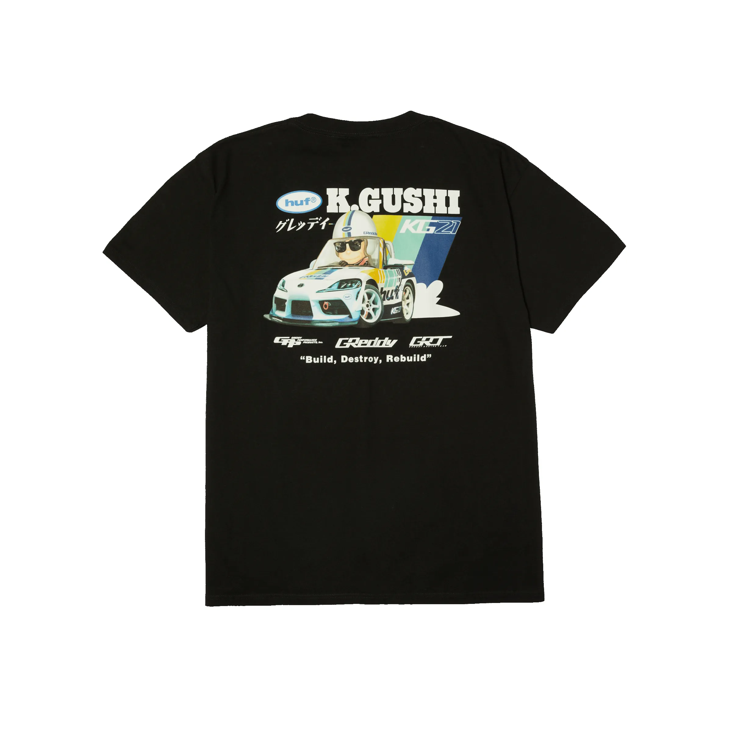 HUF x GReddy Gushi T-Shirt sold by HUF