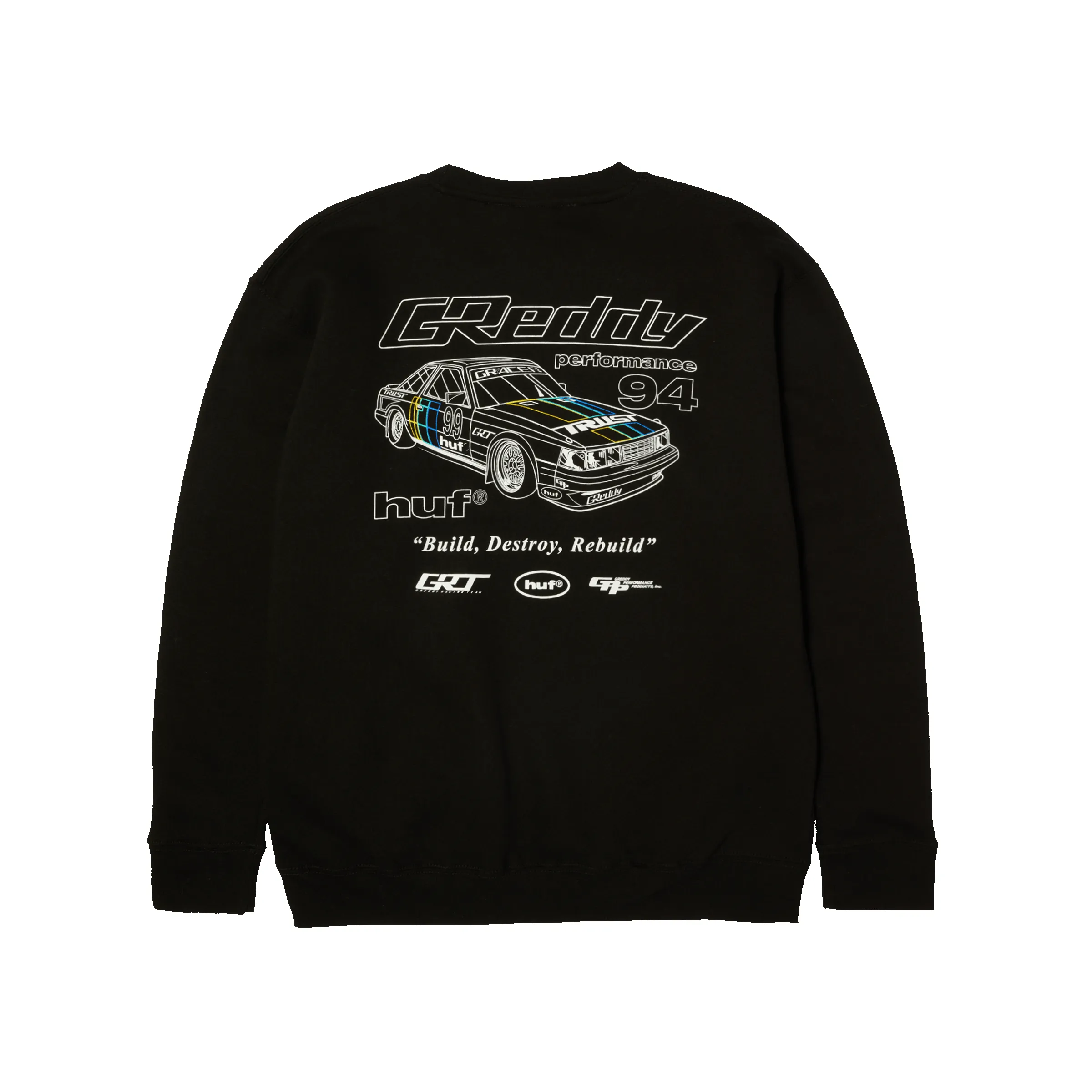 HUF x GReddy Retro Mod Crewneck Sweatshirt sold by HUF