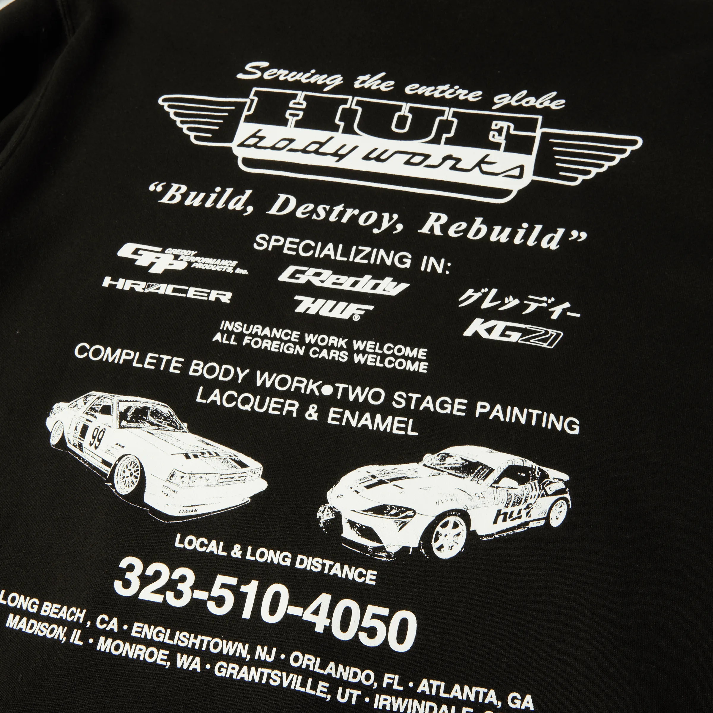 HUF x GReddy Body Works Pullover Hoodie sold by HUF product image thumbnail 4