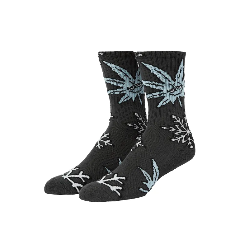 Green Buddy Snowflakes Sock sold by HUF
