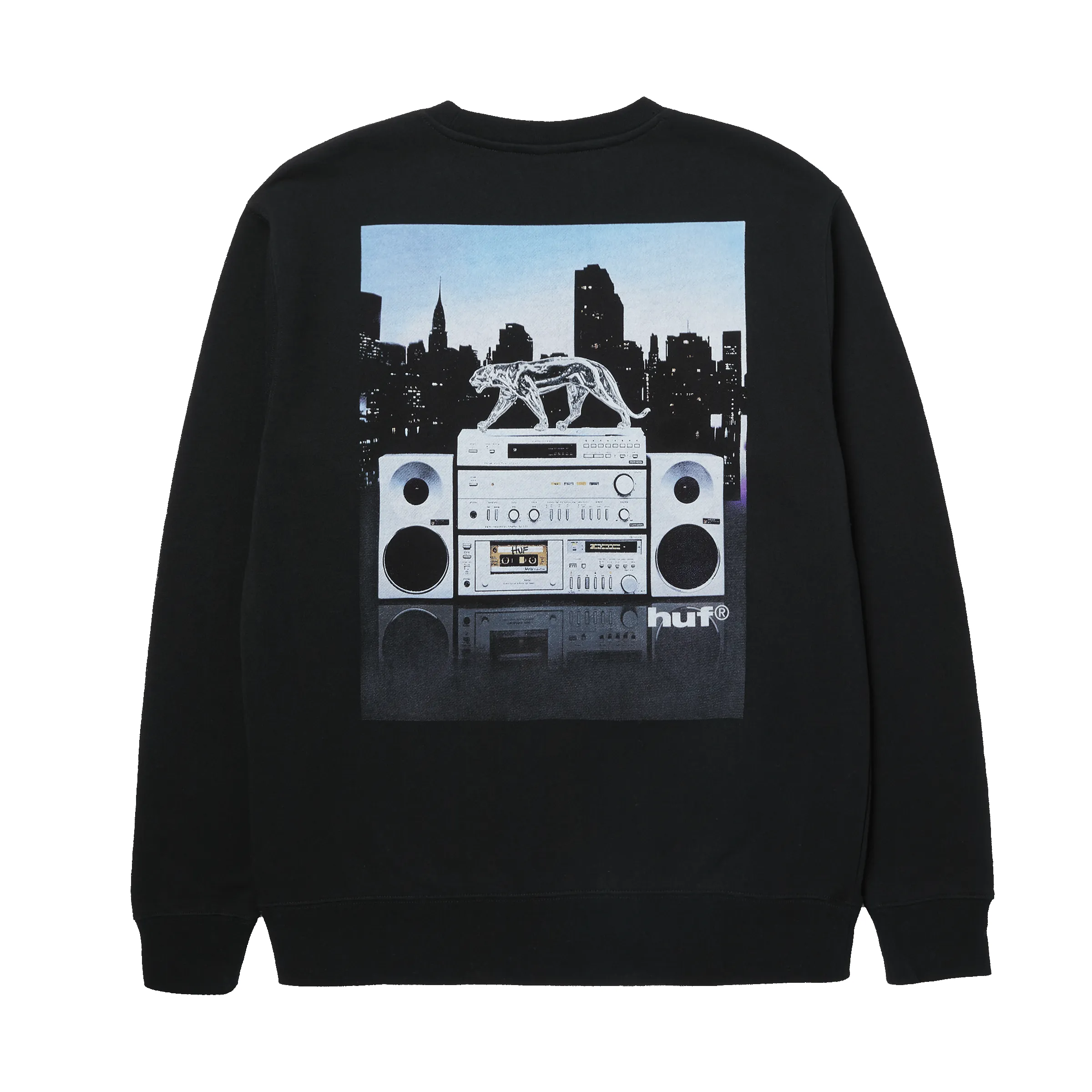 Midnight Radio Crewneck Sweatshirt sold by HUF product image thumbnail 2