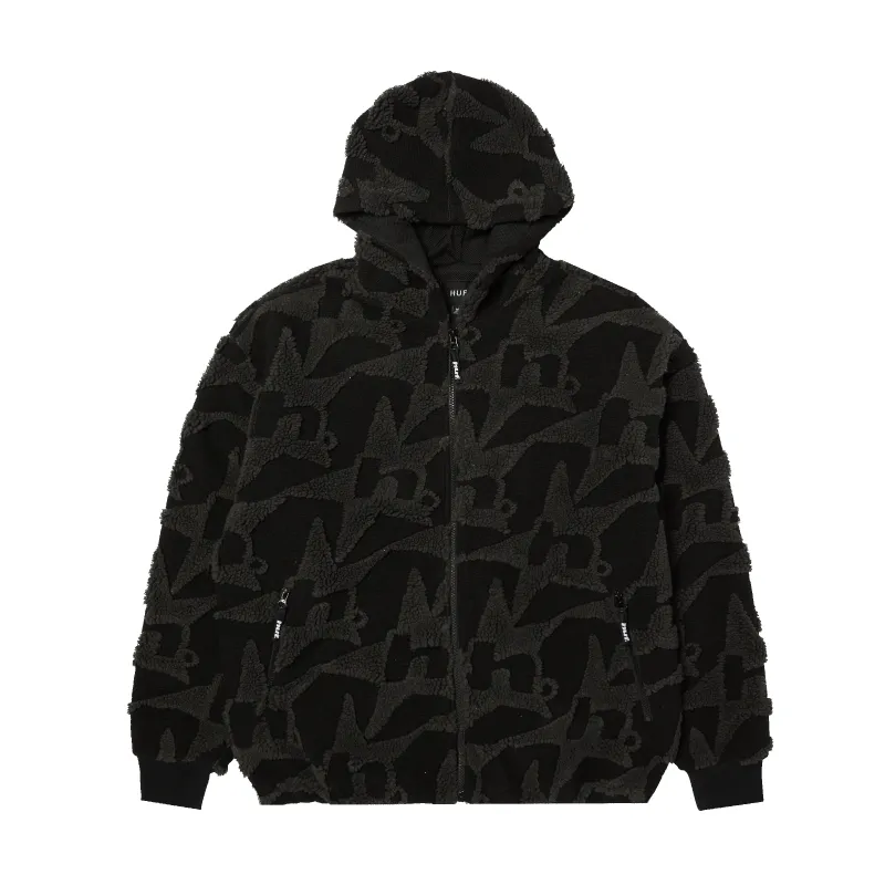 H Star Repeat High Pile Jacket sold by HUF