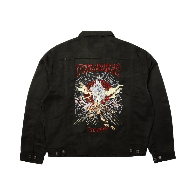 HUF x Thrasher Trucker Jacket sold by HUF