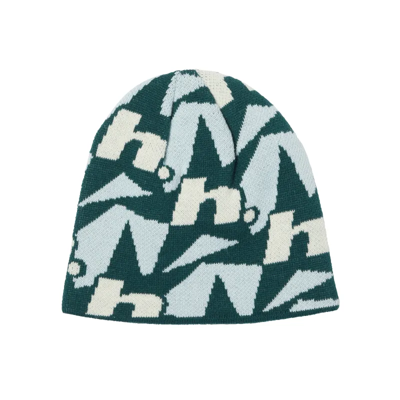 H Star Repeat Skull Beanie sold by HUF