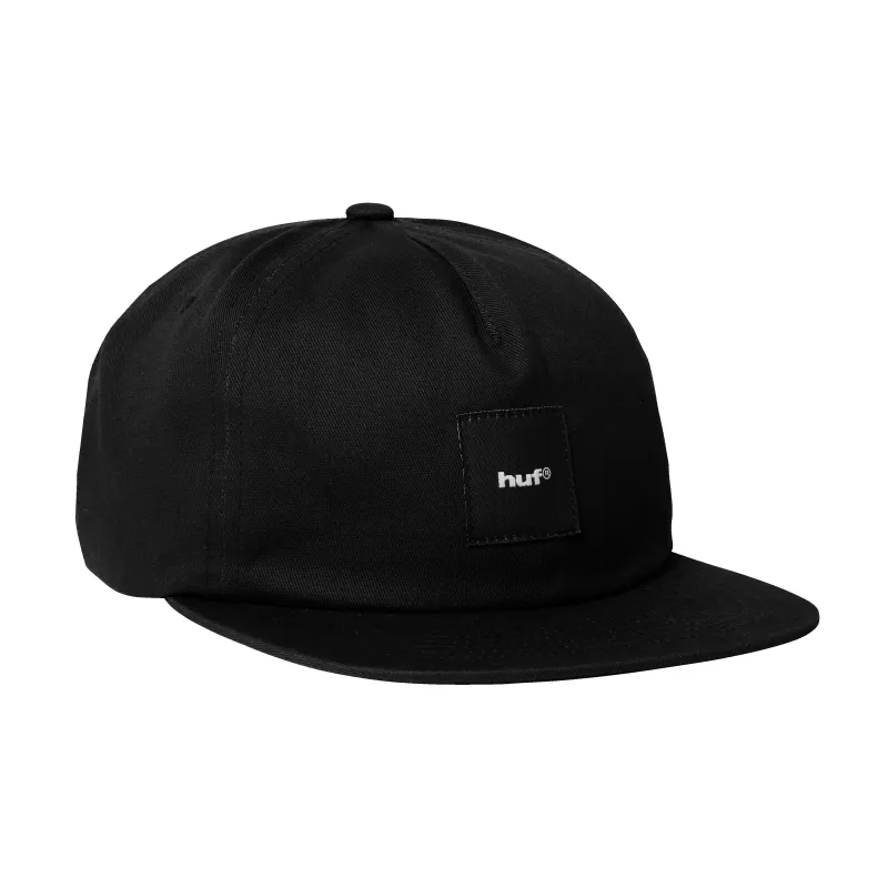 Box Logo Snapback Hat made by HUF