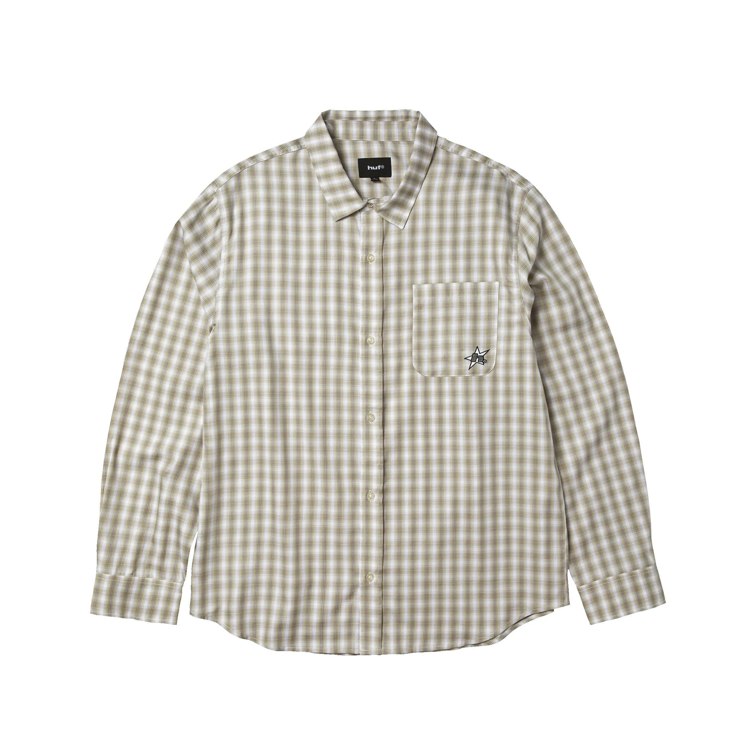 H Star Long Sleeve Plaid Shirt sold by HUF product image thumbnail 5
