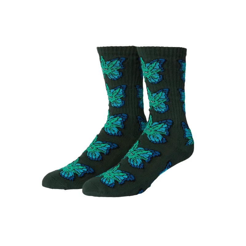 Green Budderfly Sock sold by HUF