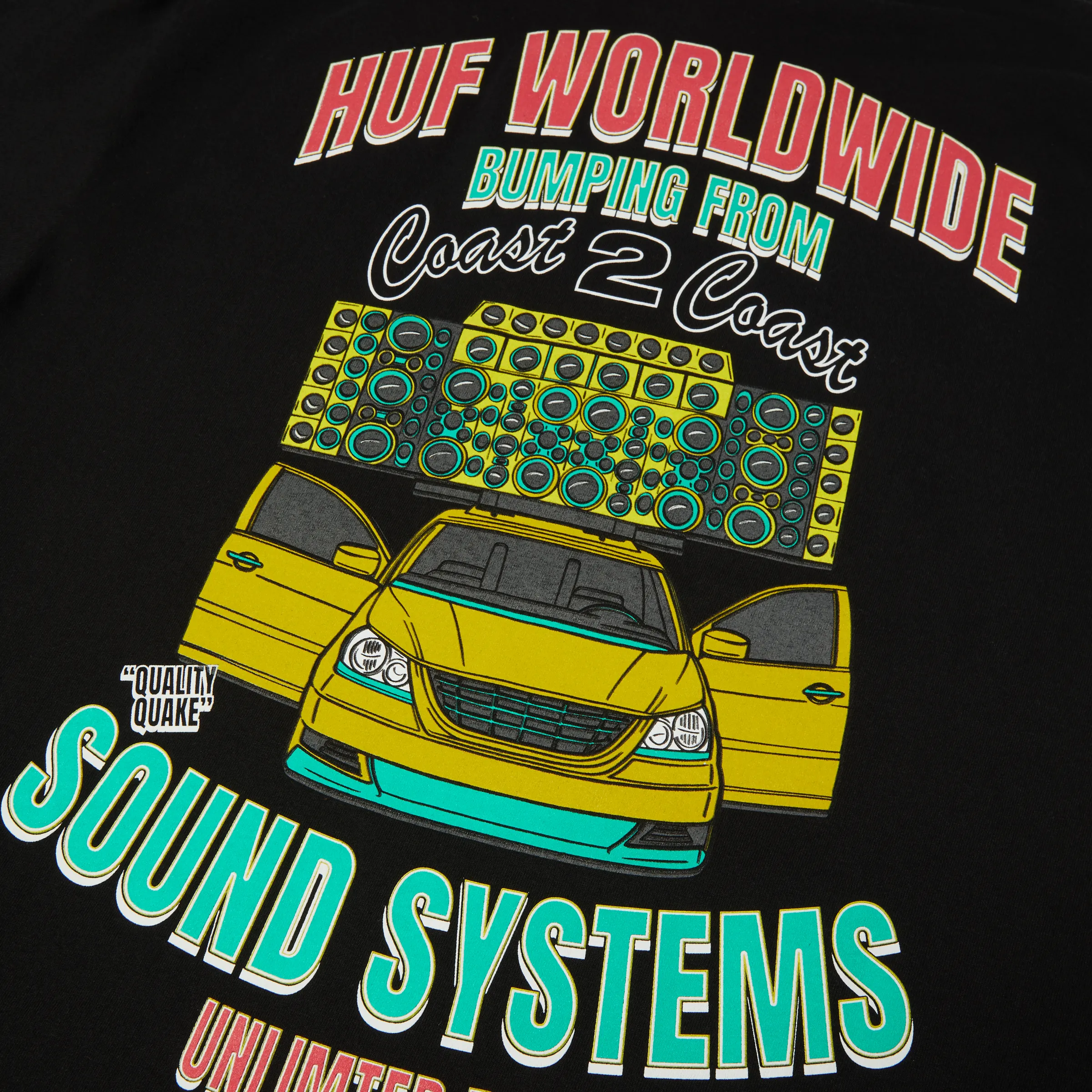 Quality Quake T-Shirt sold by HUF product image thumbnail 4