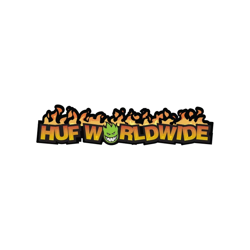 huf x Spitfire In Flames Sticker made by HUF