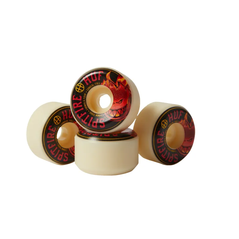 huf x Spitfire 54mm Conical Skate Wheels made by HUF