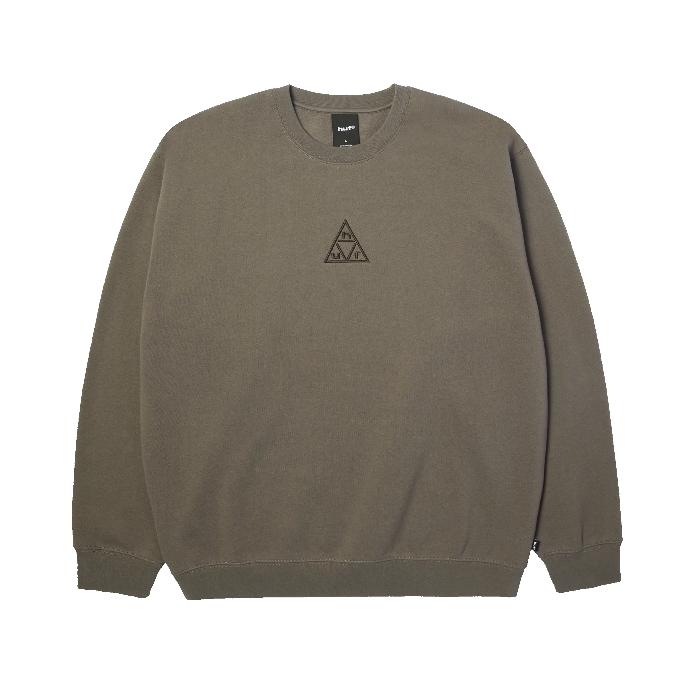 Triple Triangle Embroidered Crewneck Sweatshirt sold by HUF product image thumbnail 4