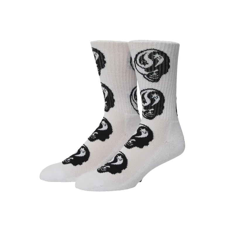 Astral Skull Crew Sock made by HUF