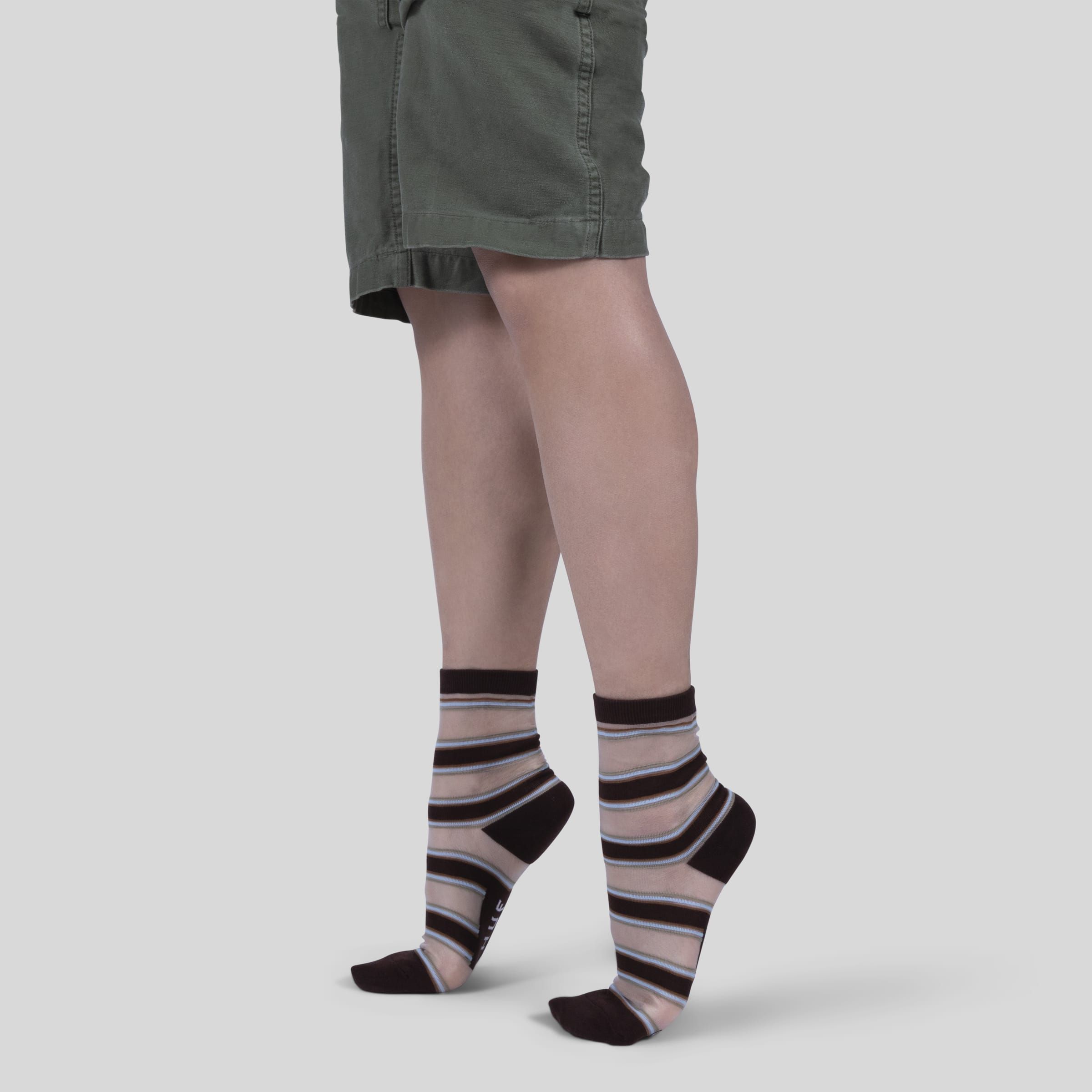 Sheer Multi Stripe 1/4 Sock sold by HUF product image thumbnail 3