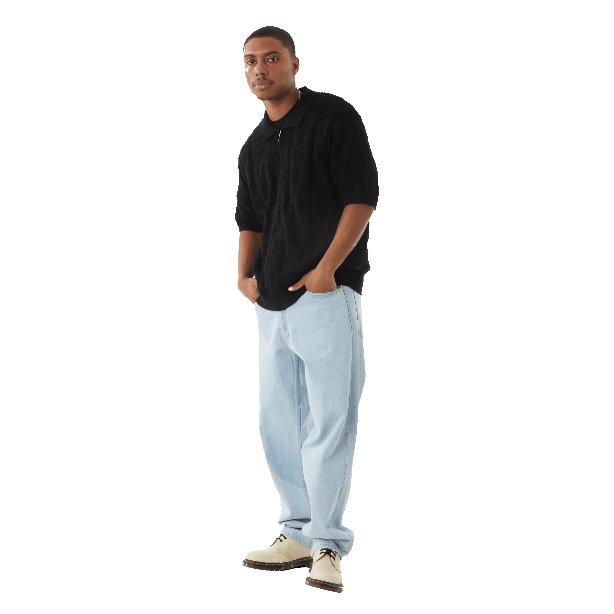 Monogram Jacquard Zip Sweater sold by HUF product image thumbnail 5