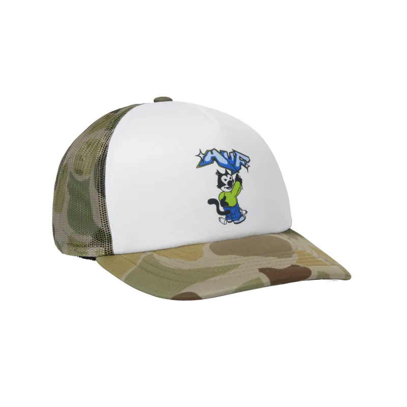 Bad Cat Trucker Hat sold by HUF