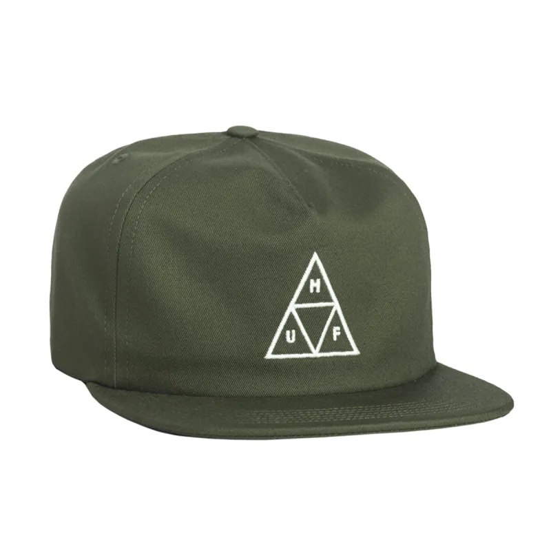 Ess. Unstructured Triple Triangle Snapback sold by HUF