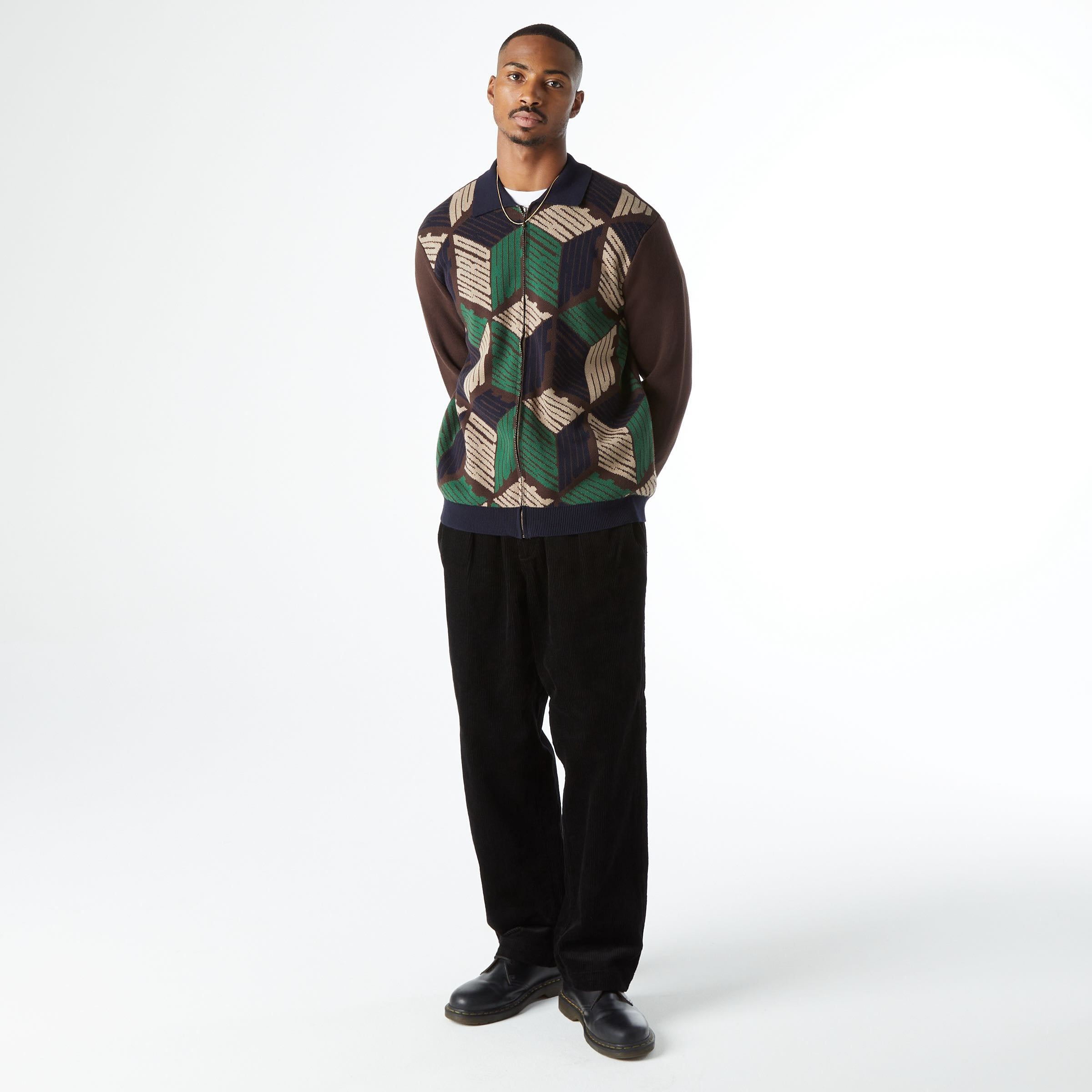 Dimensions Zip Sweater sold by HUF product image thumbnail 7