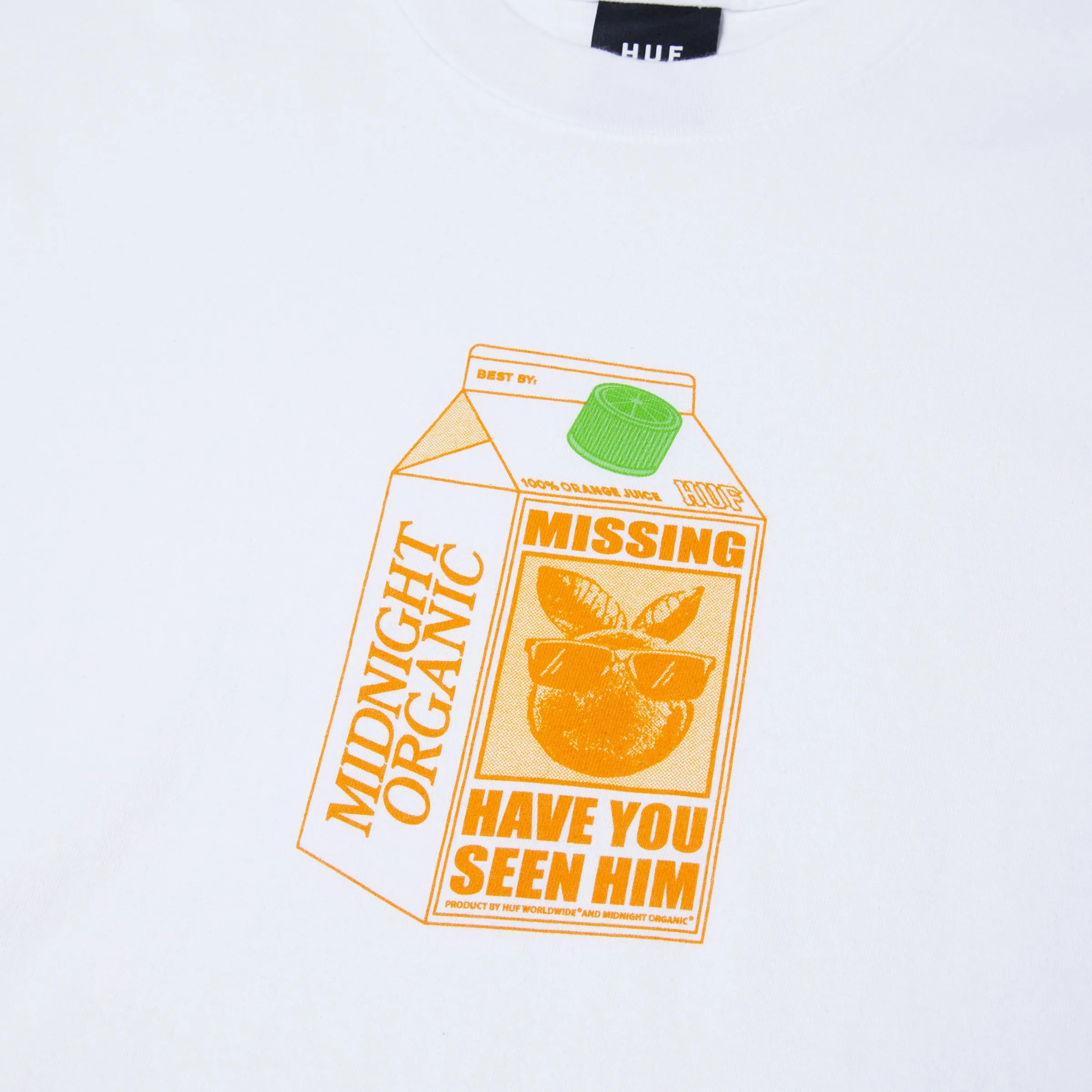 HUF x Midnight Organic Missing T-Shirt sold by HUF product image thumbnail 4