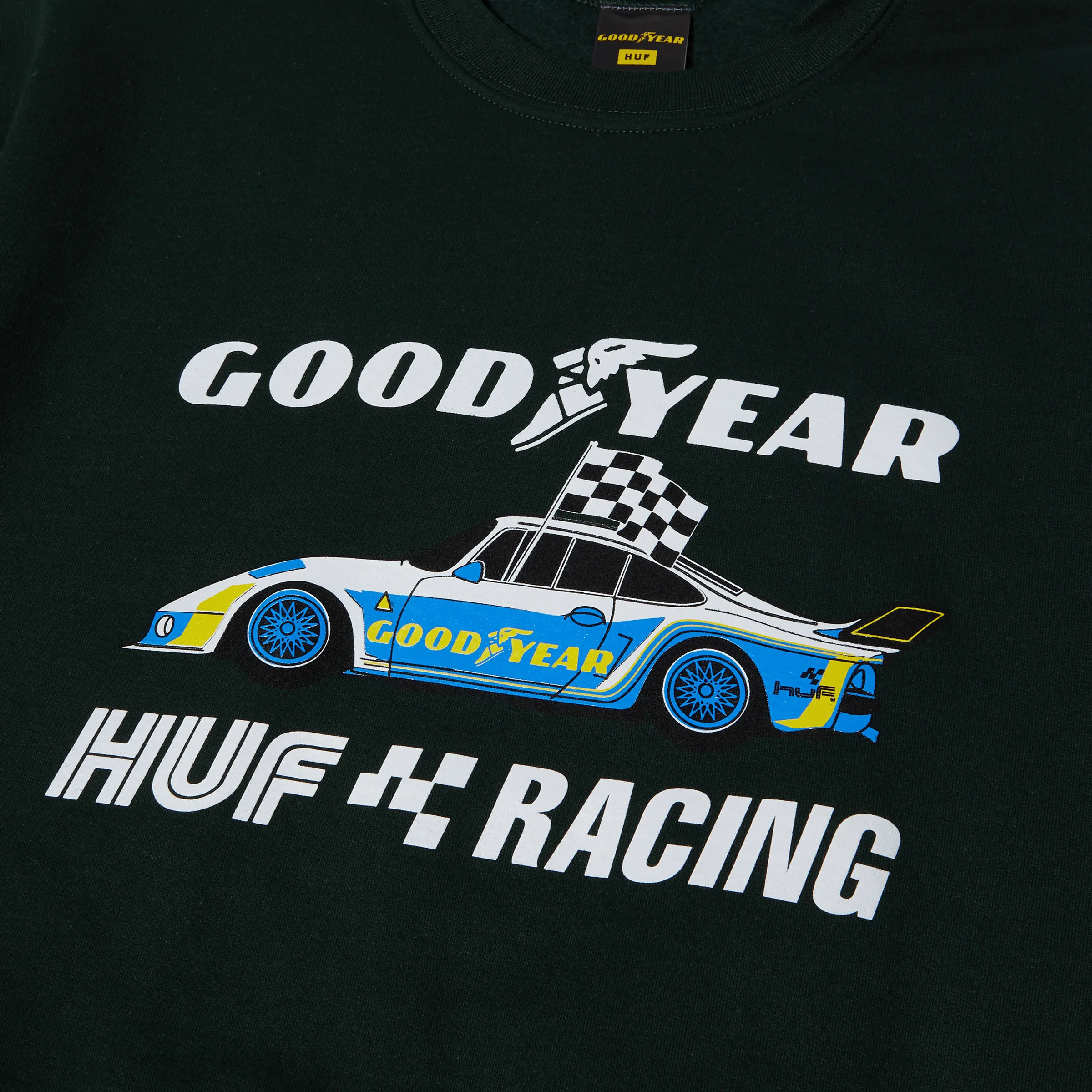 HUF x Goodyear Checkered Flag Crewneck sold by HUF product image thumbnail 3