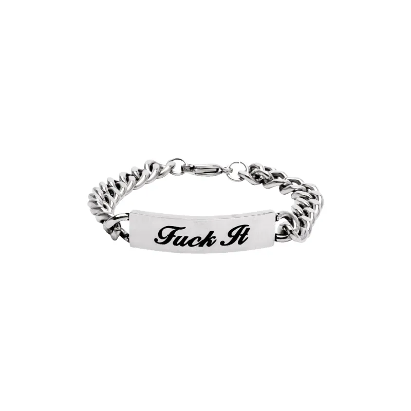 Fuck It ID Bracelet made by HUF